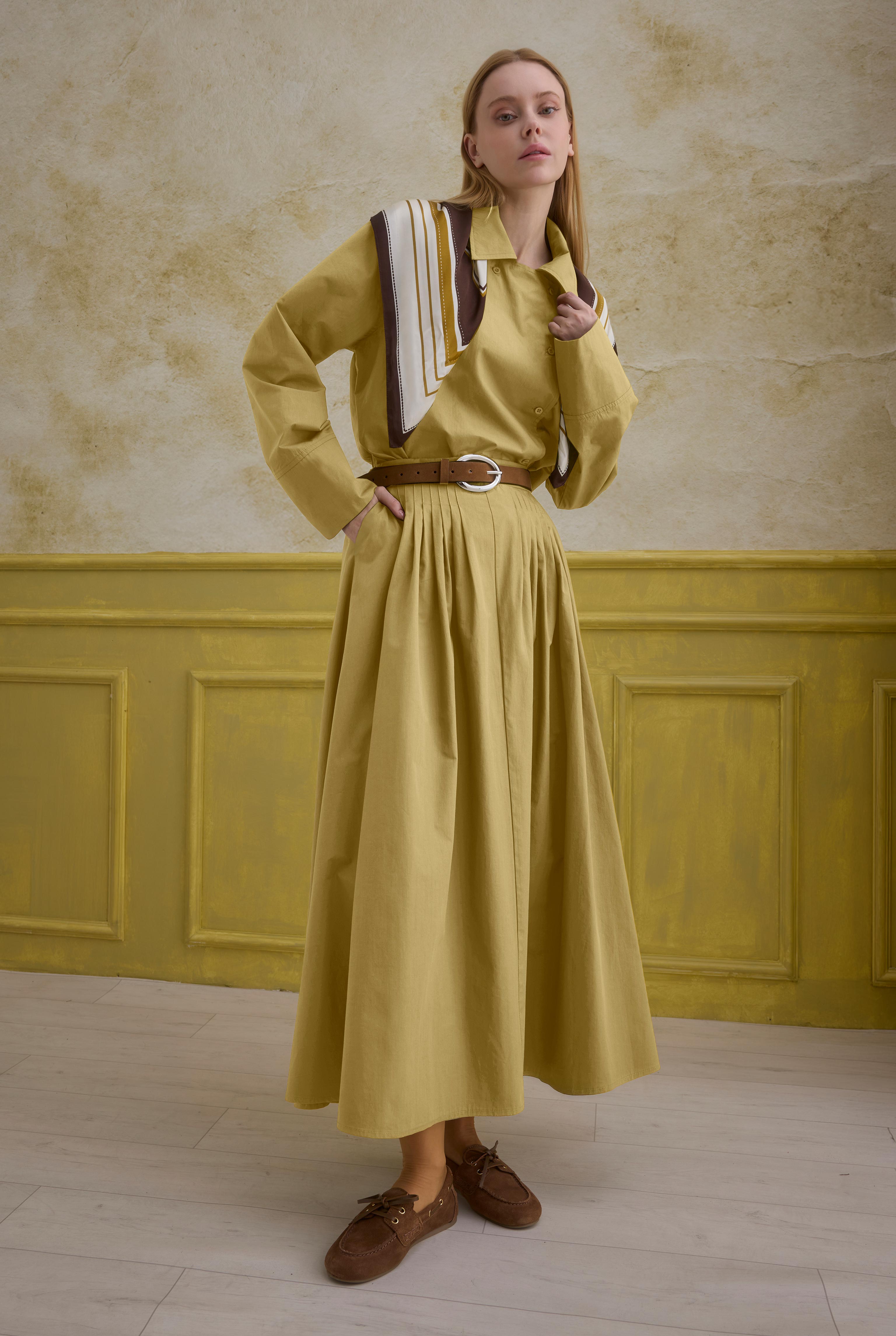 100% Cotton Skirt Honey - HE-QA