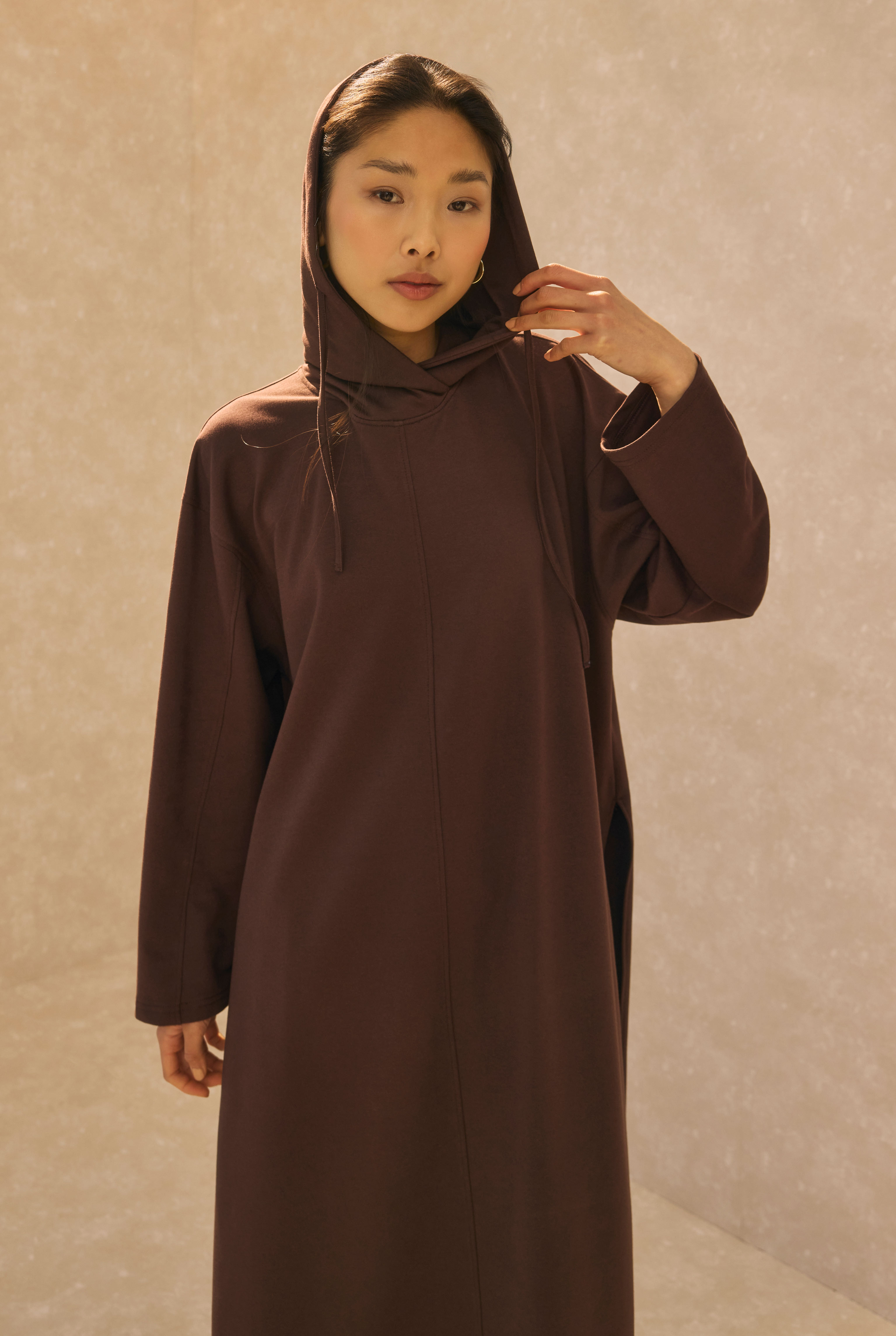 Long Hooded Sweatshirt Bitter - 2