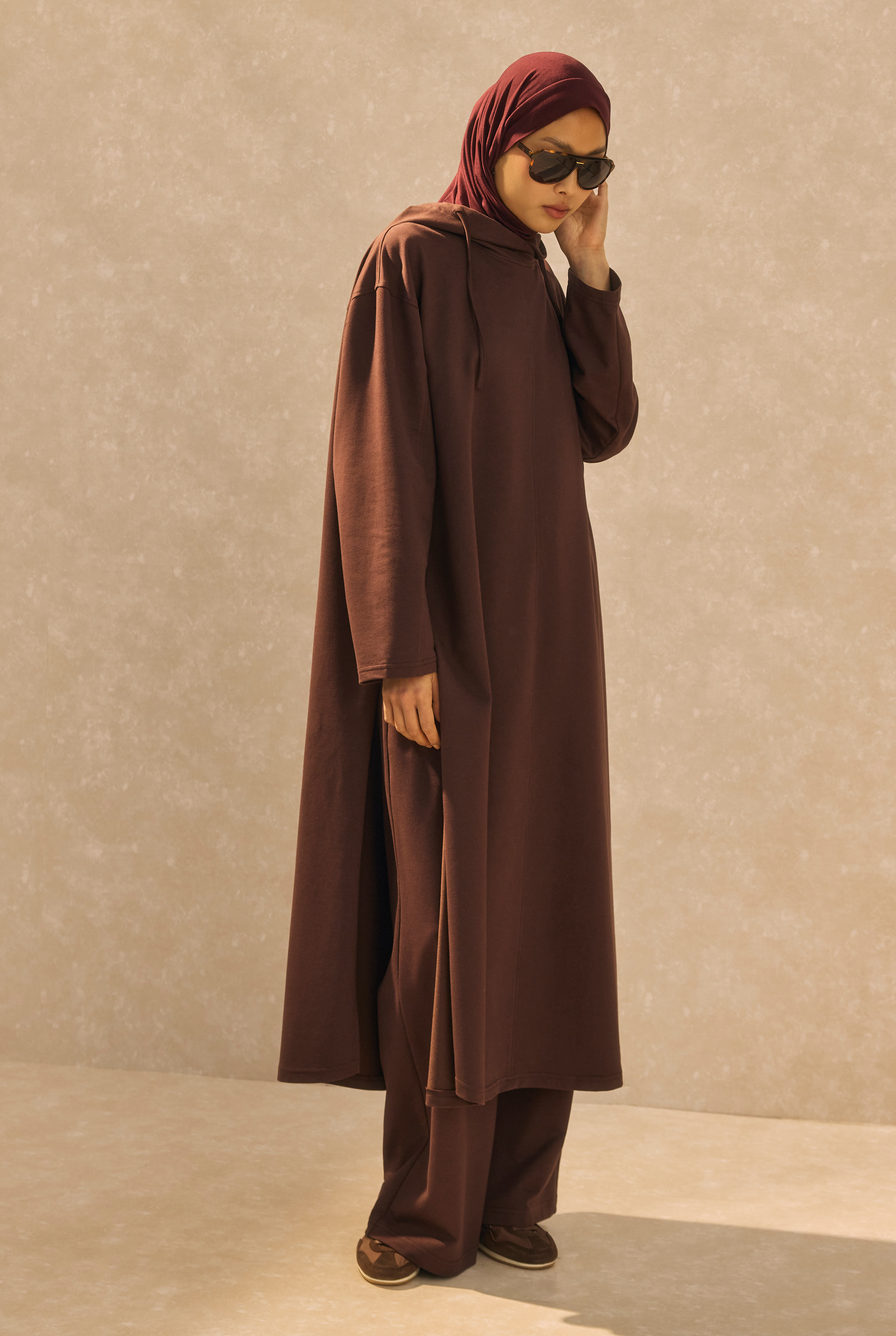 Long Hooded Sweatshirt Bitter - 7