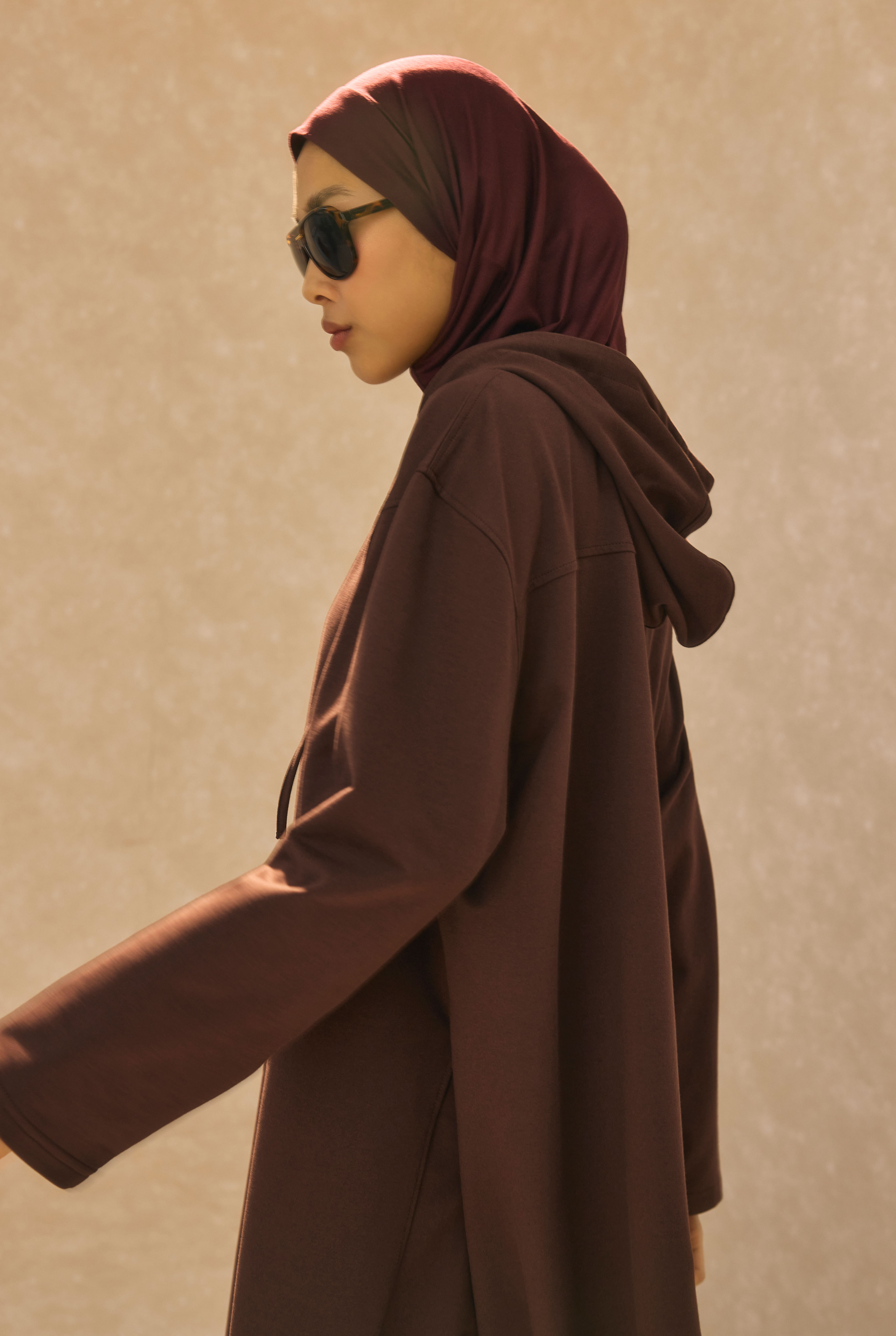 Long Hooded Sweatshirt Bitter - 8
