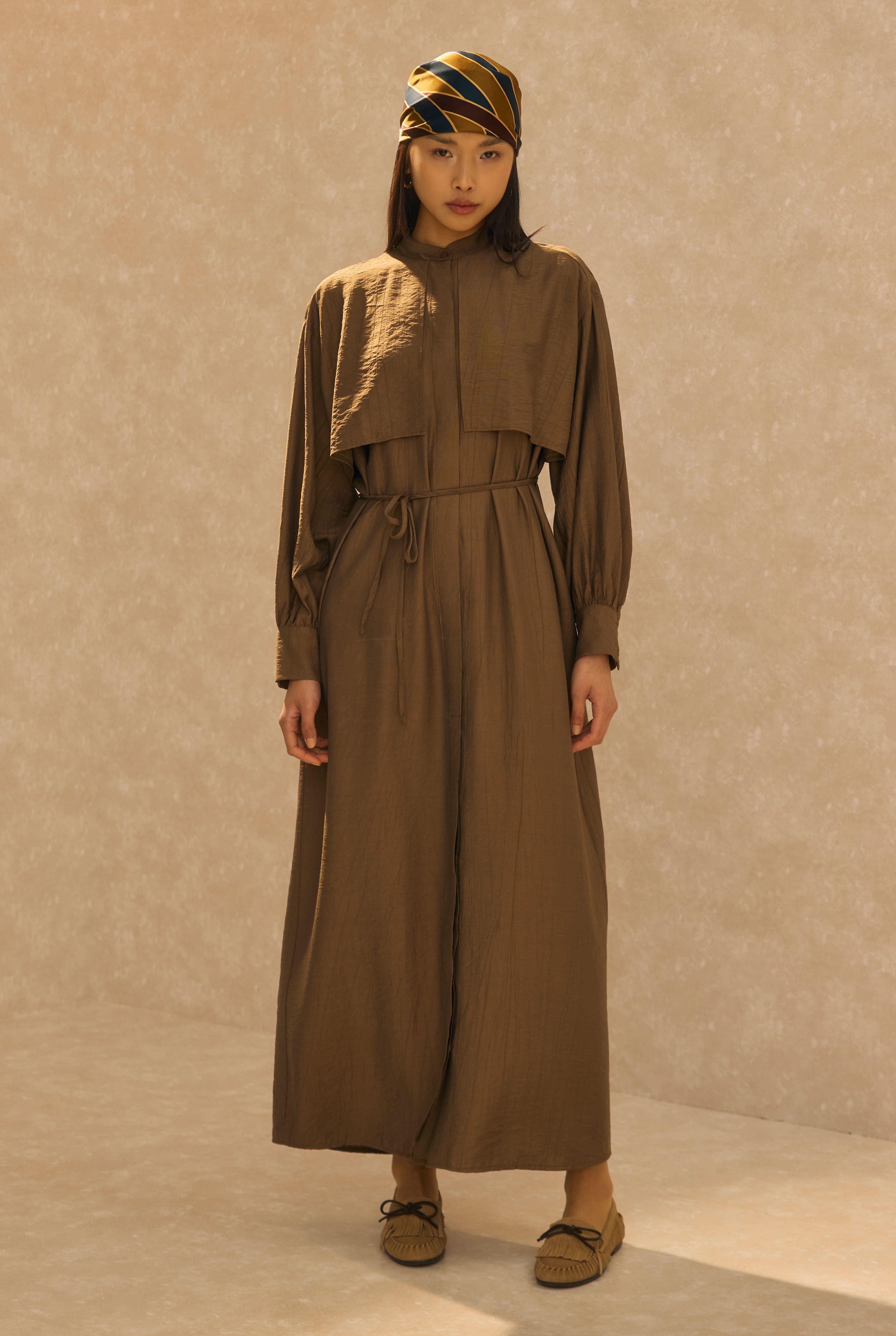 Dress With Apron Hazelnut - 2