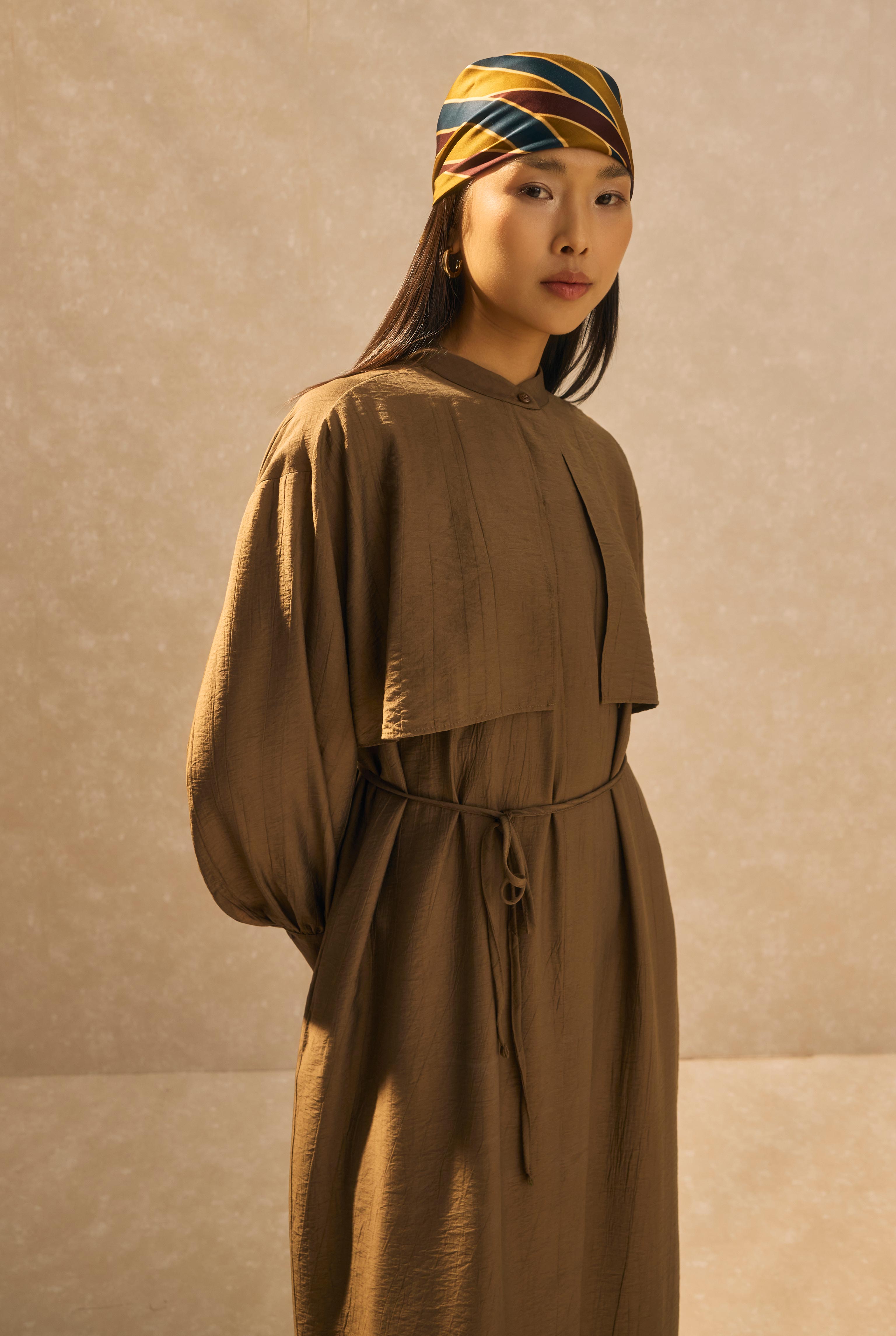 Dress With Apron Hazelnut - 3