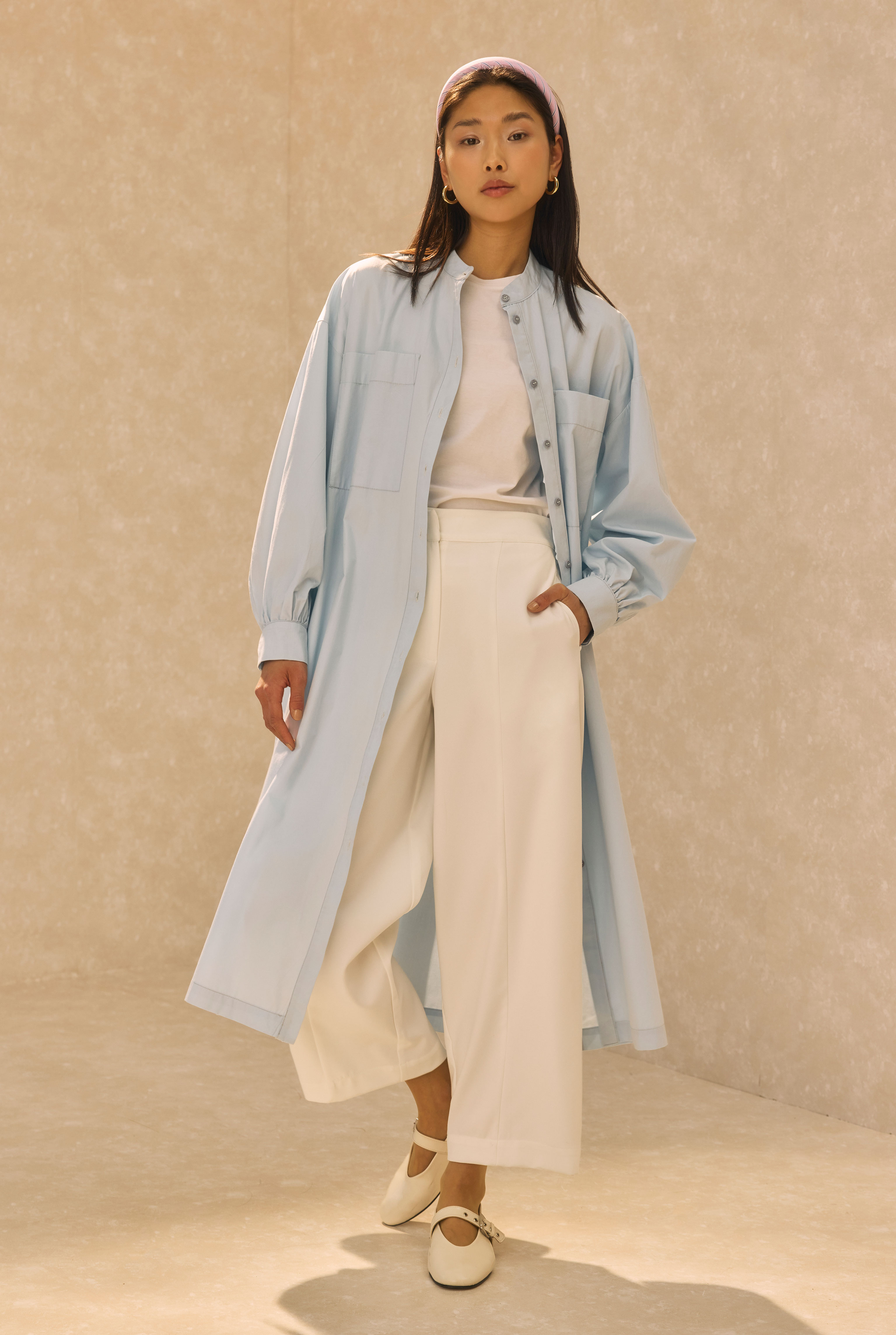 Barrel Trousers Ecru - 2