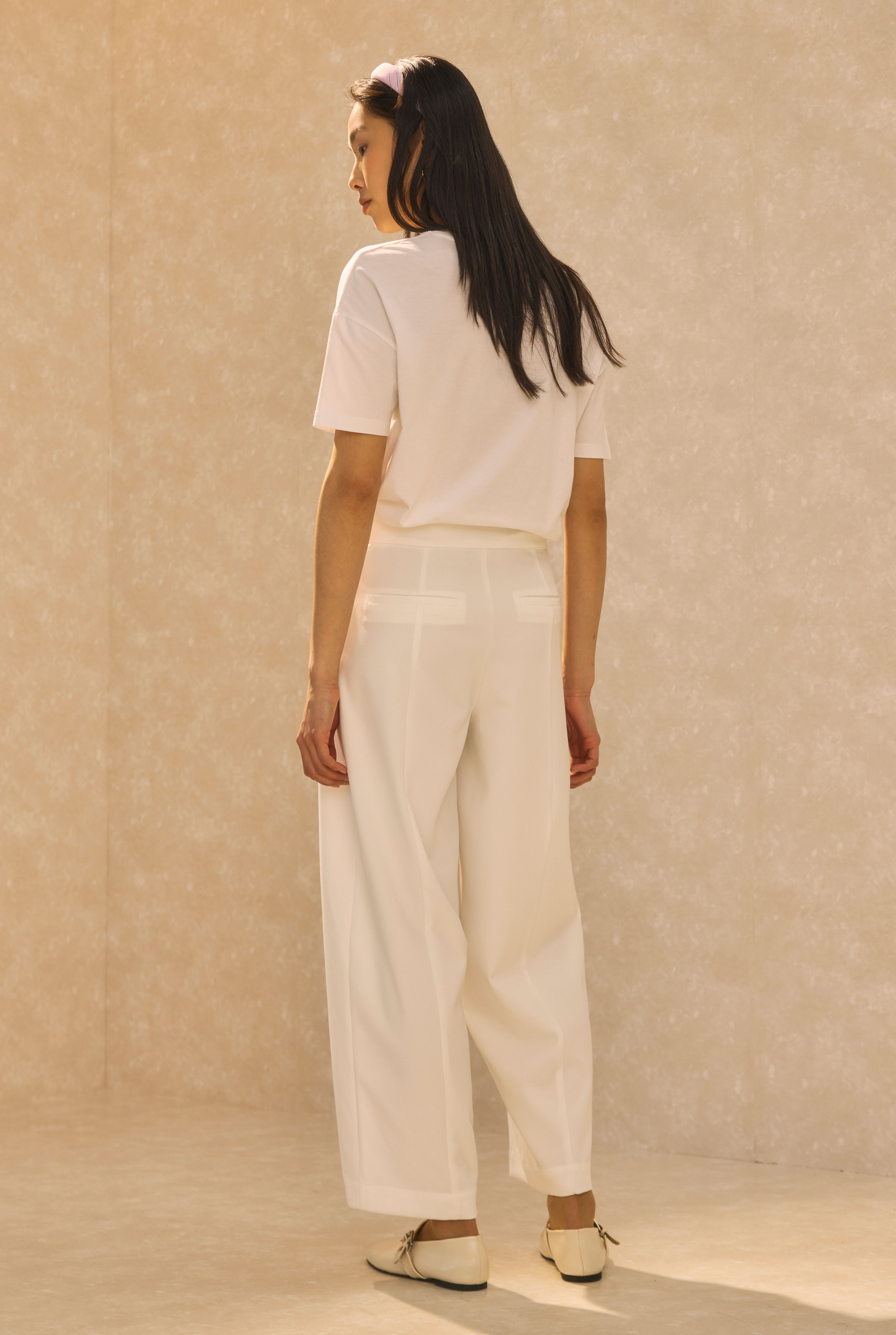 Barrel Trousers Ecru - 4