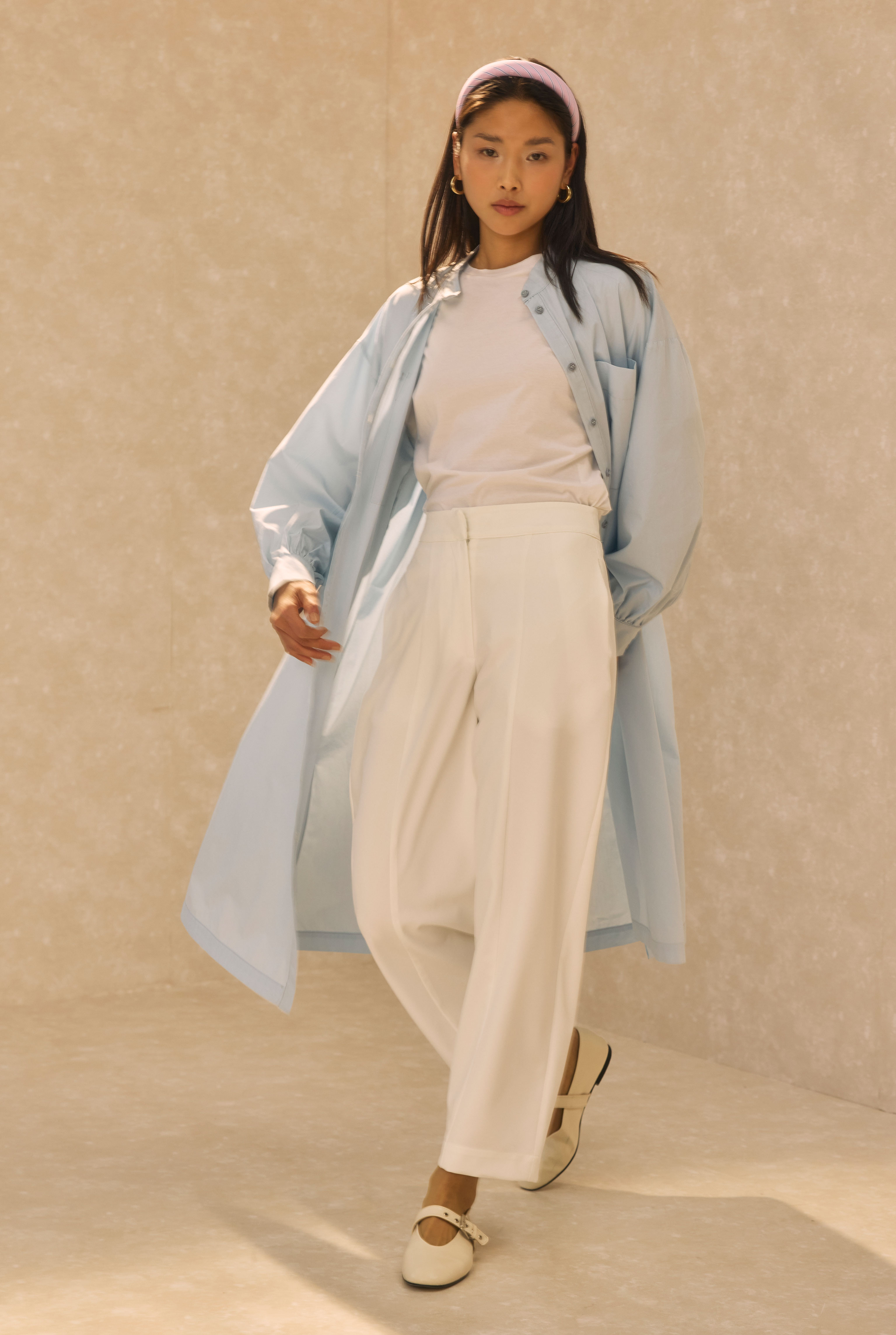 Barrel Trousers Ecru - 1