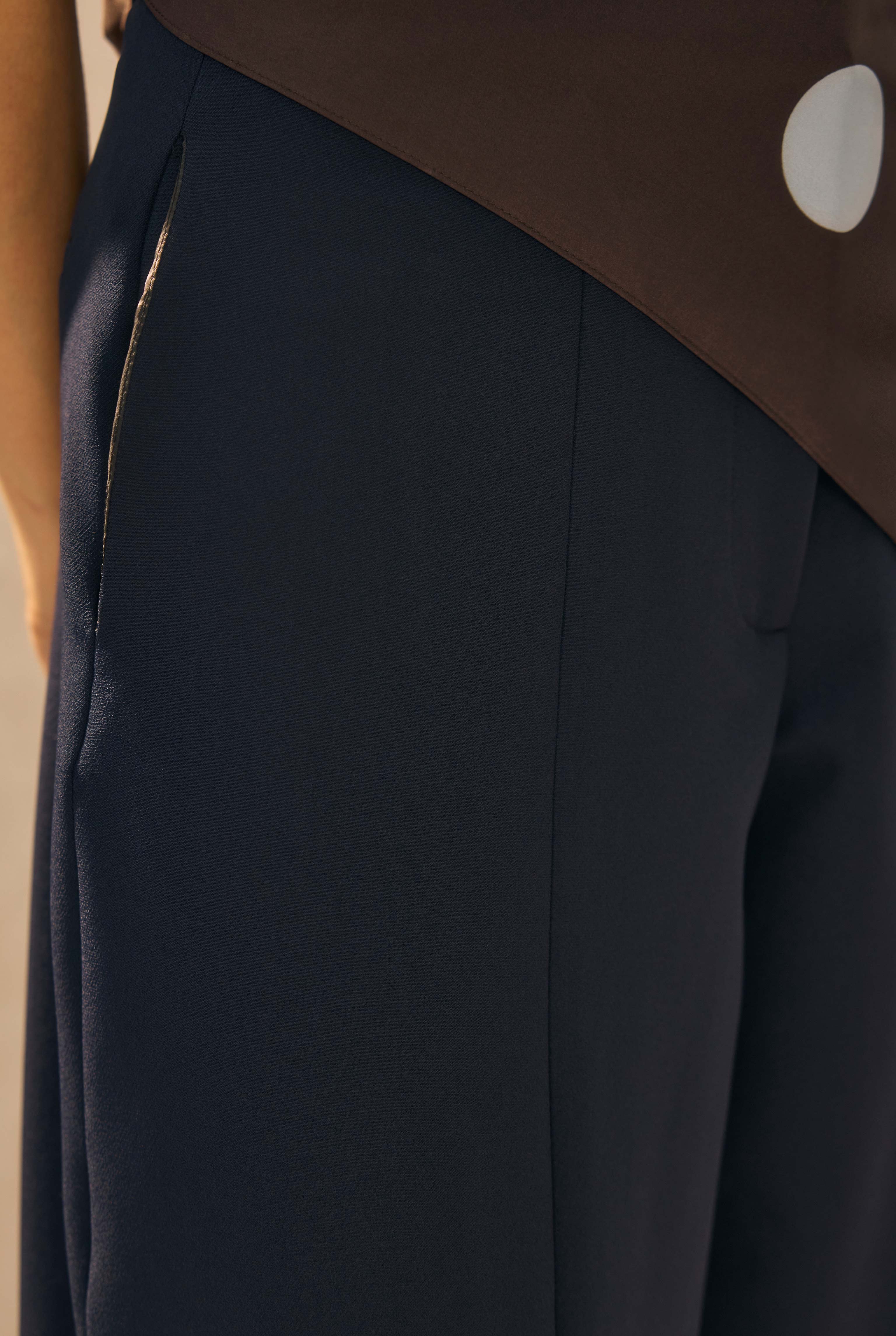 Barrel Trousers Navy Blue - 3