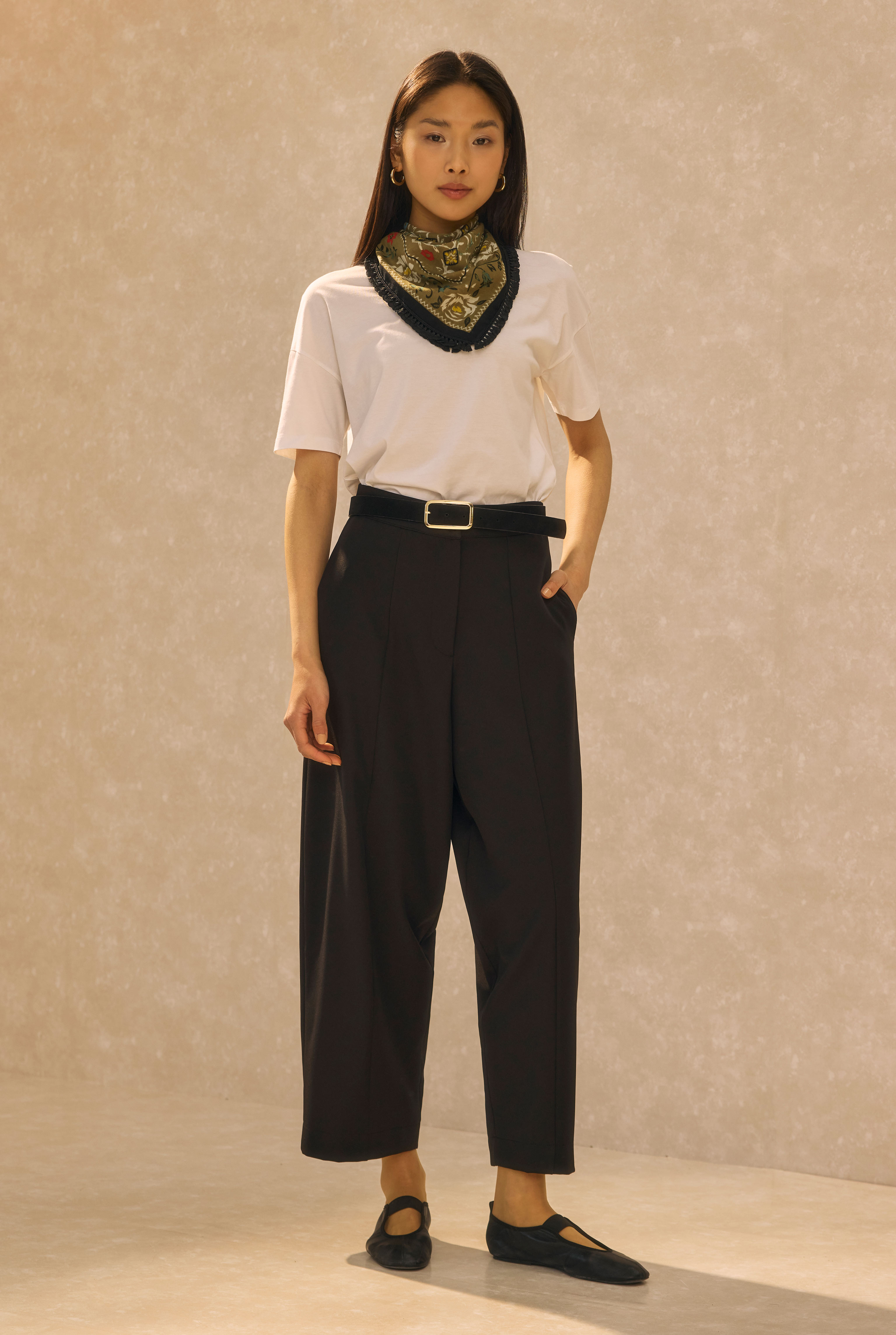 Barrel Trousers Black - 4