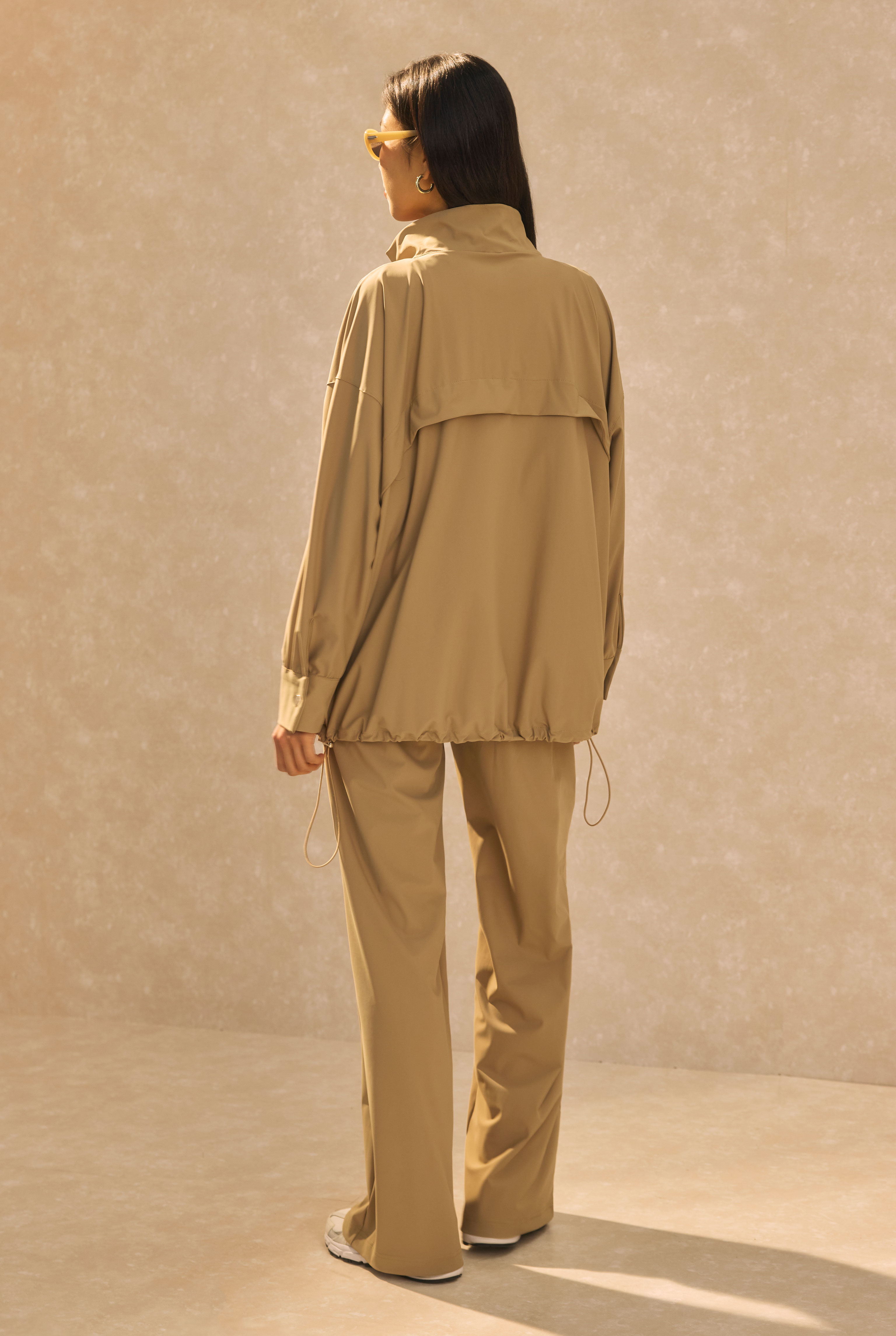 High Neck Tracksuit Sand Beige - 6