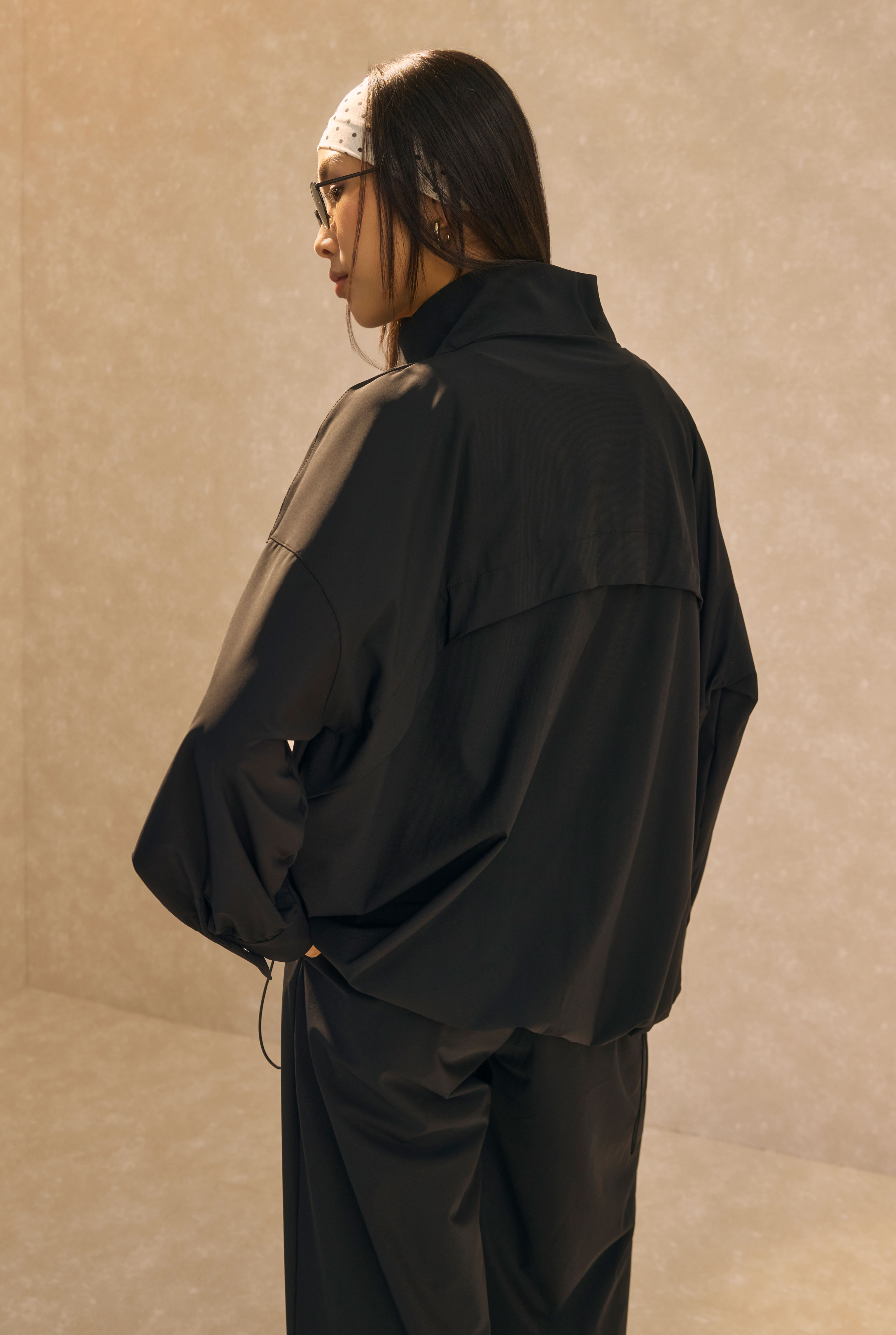 High Neck Tracksuit Black - 5