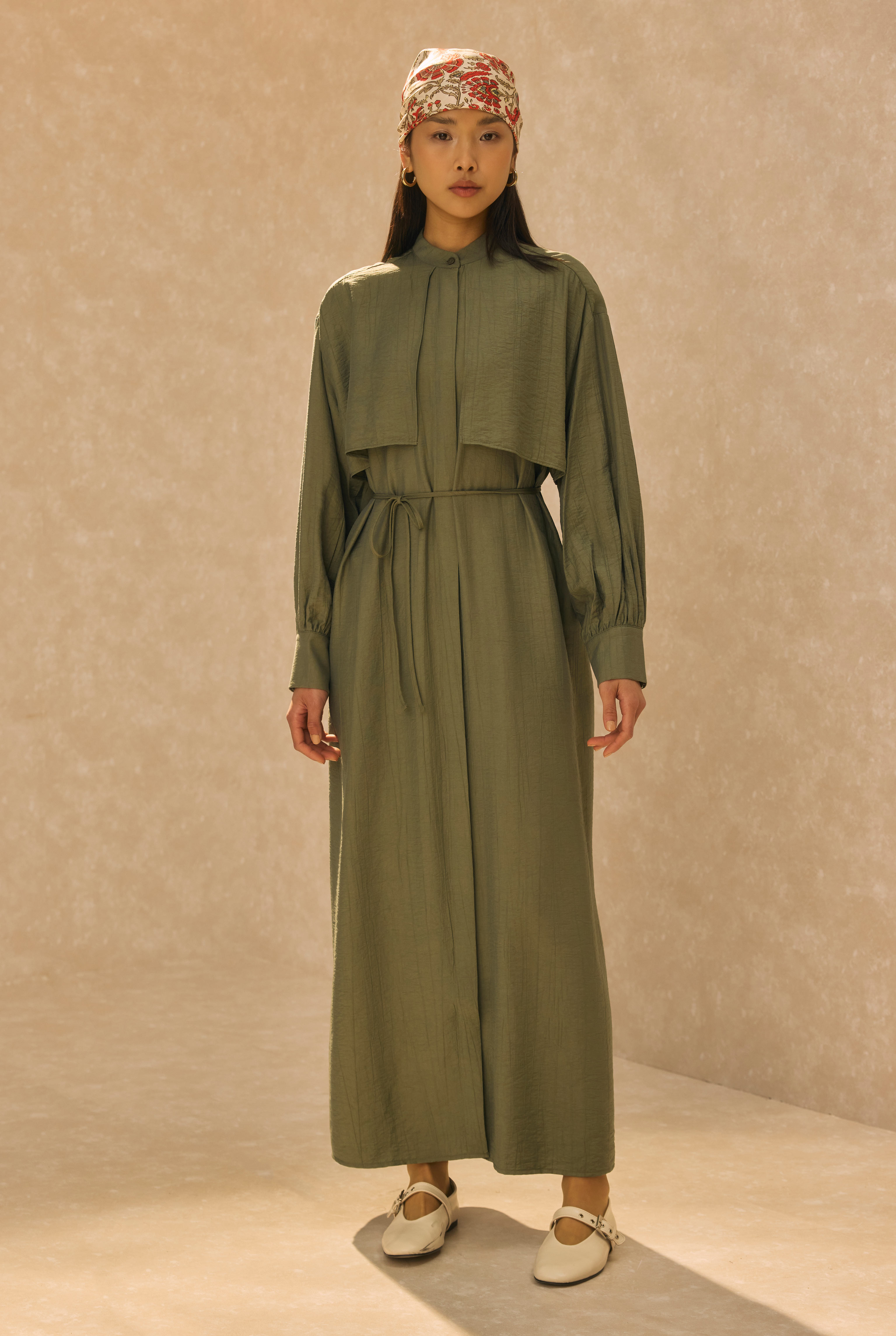 Dress With Apron Forest Green - HE-QA