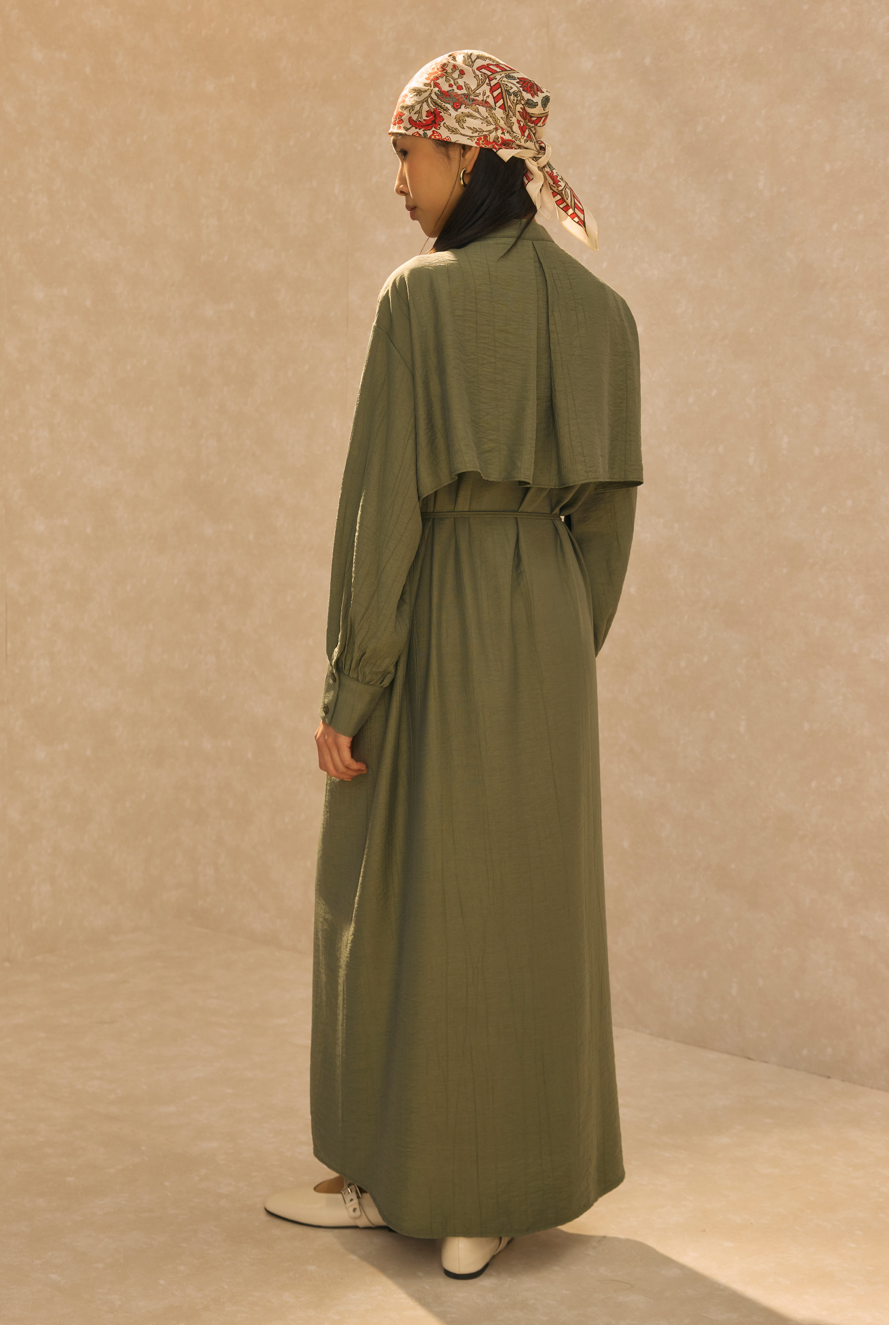 Dress With Apron Forest Green - 3