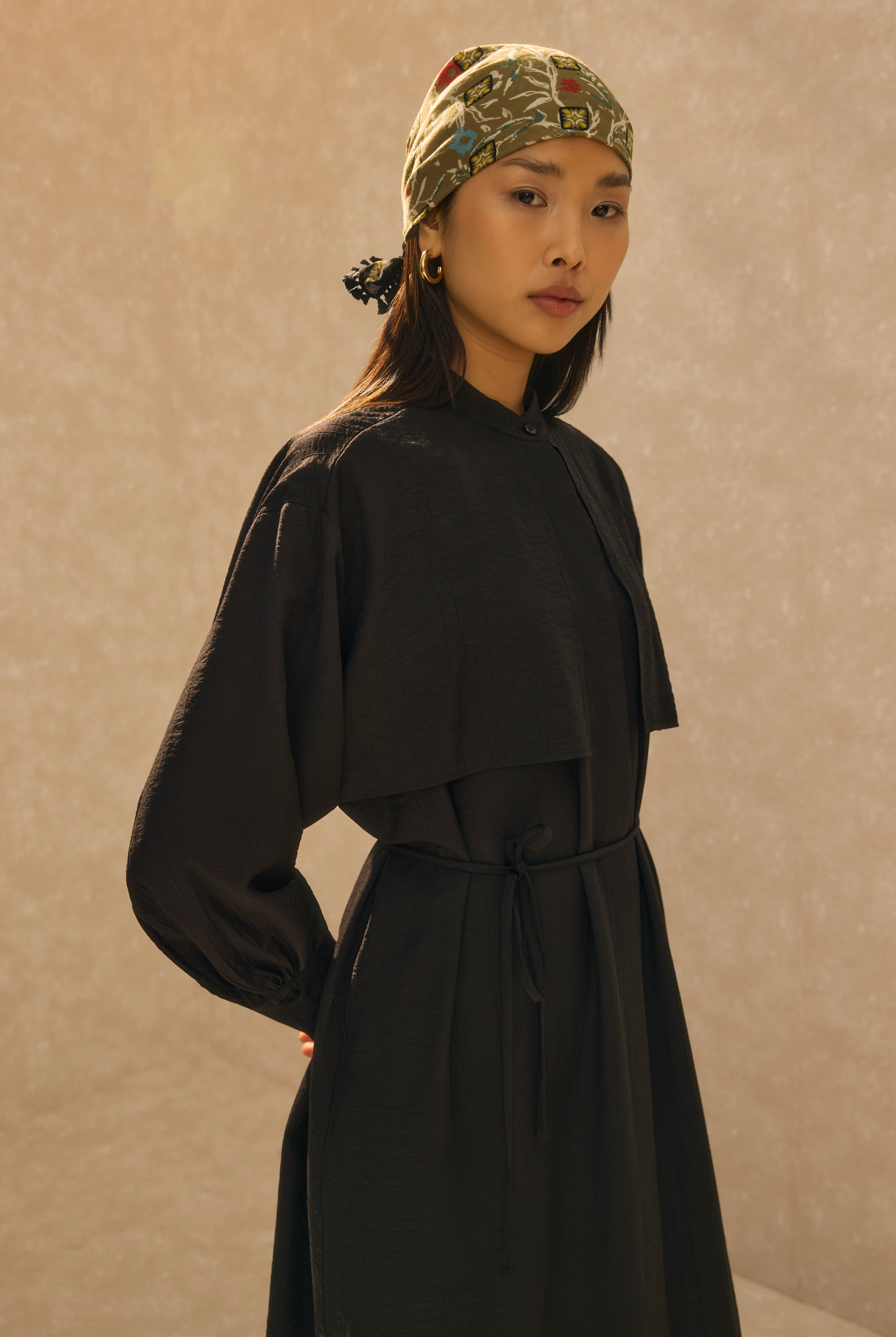 Dress With Apron Black - 5