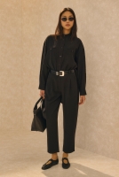Tapered Trousers Black 