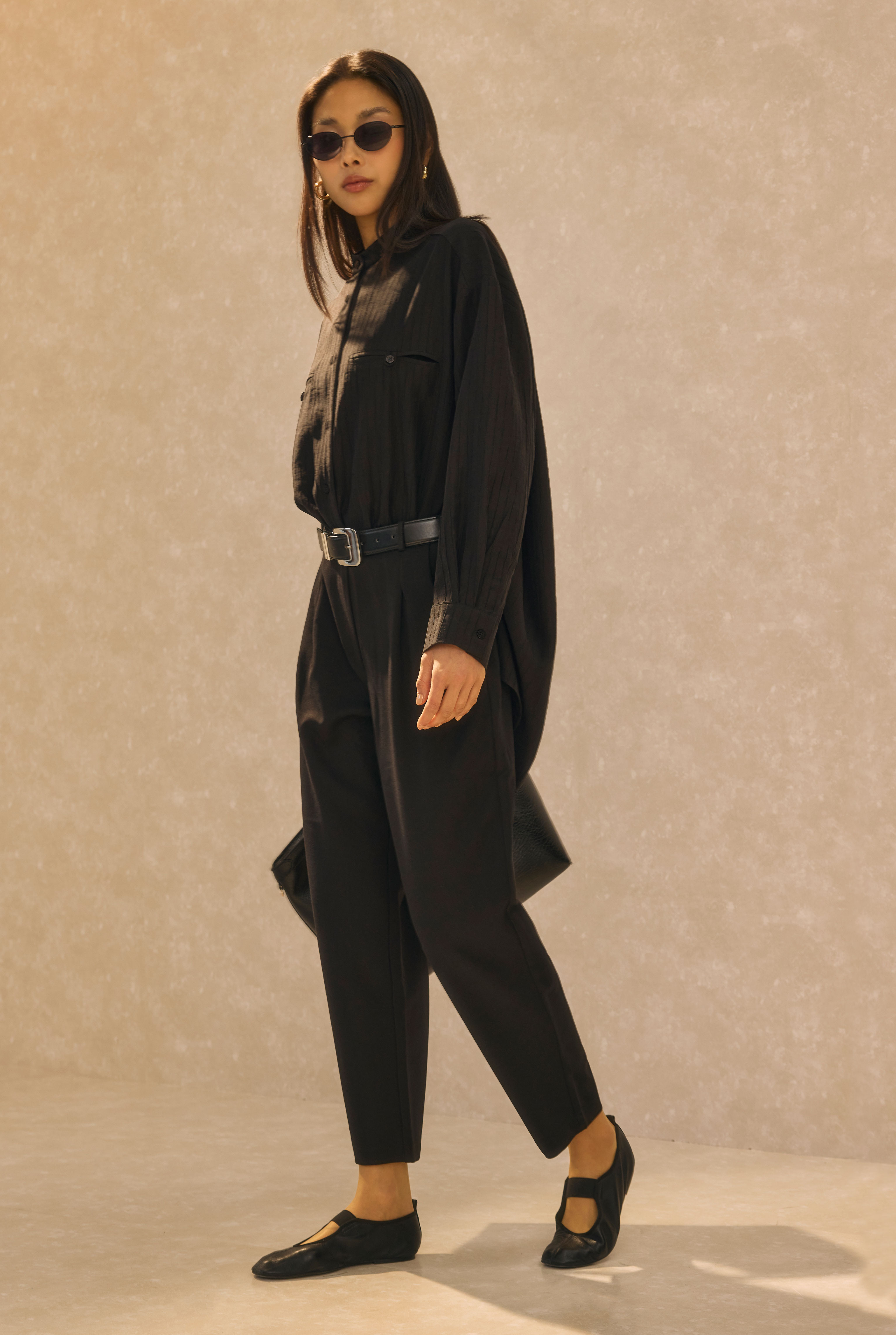 Tapered Trousers Black - 4
