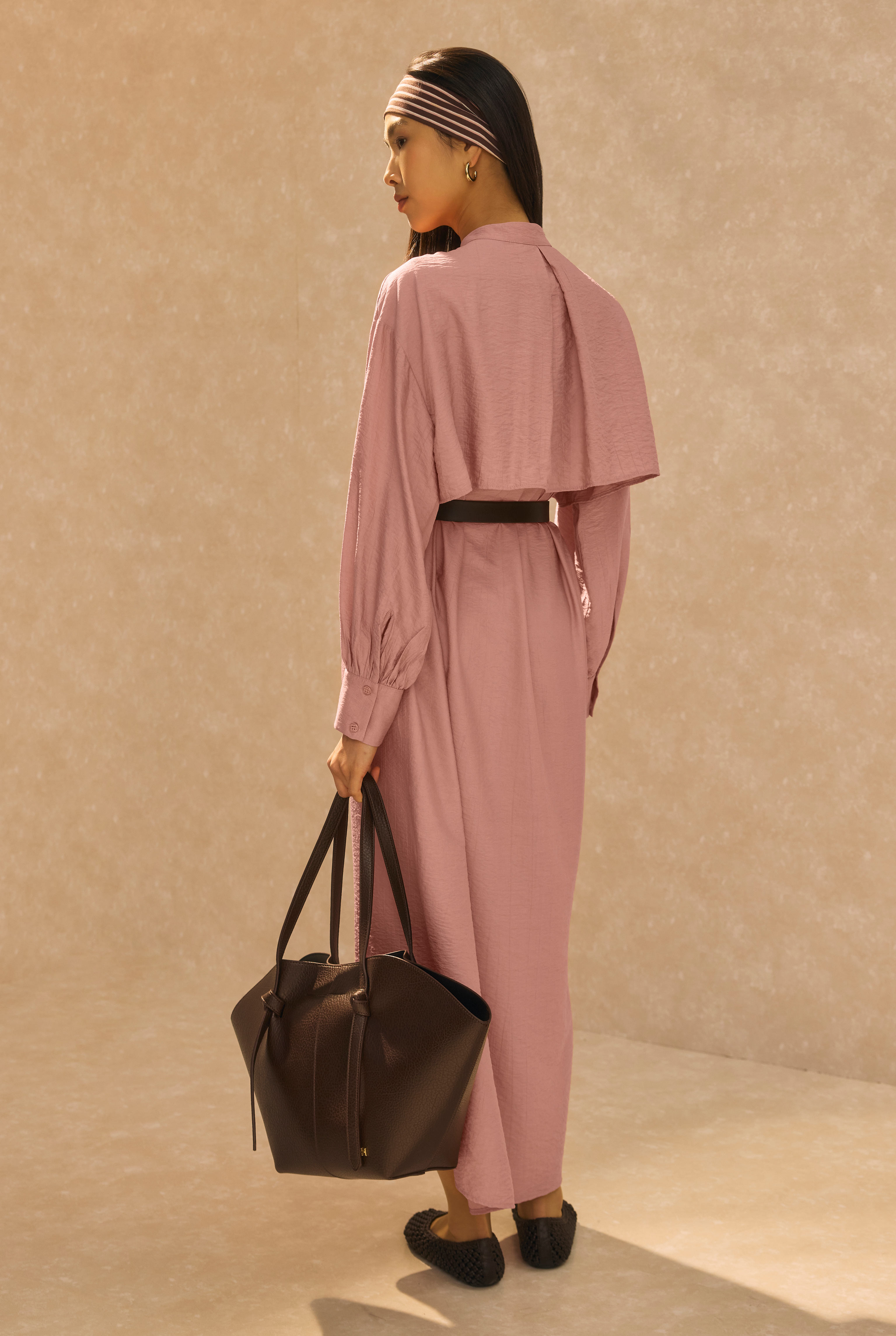 Dress With Apron Light Rose - 4