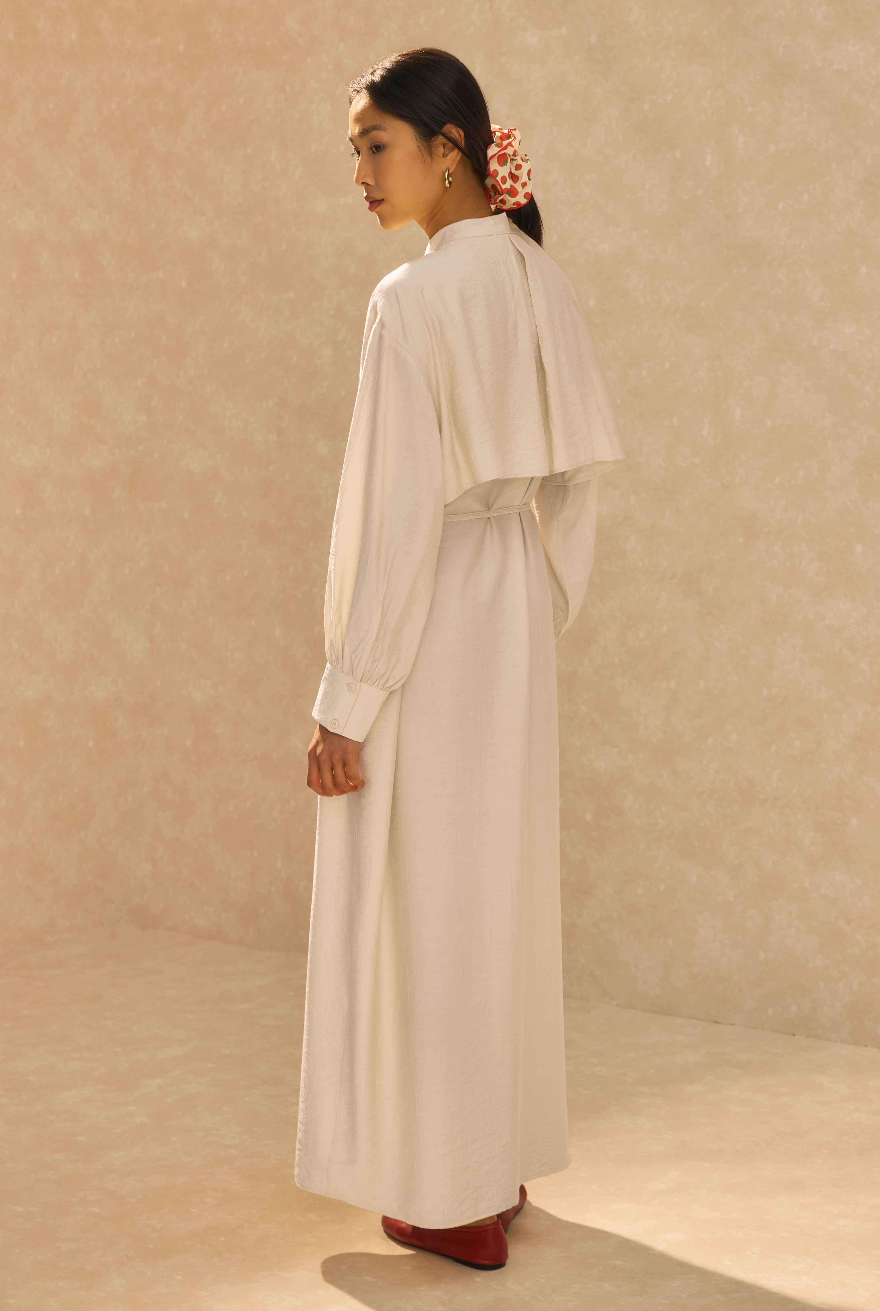 Dress With Apron Bone - 5