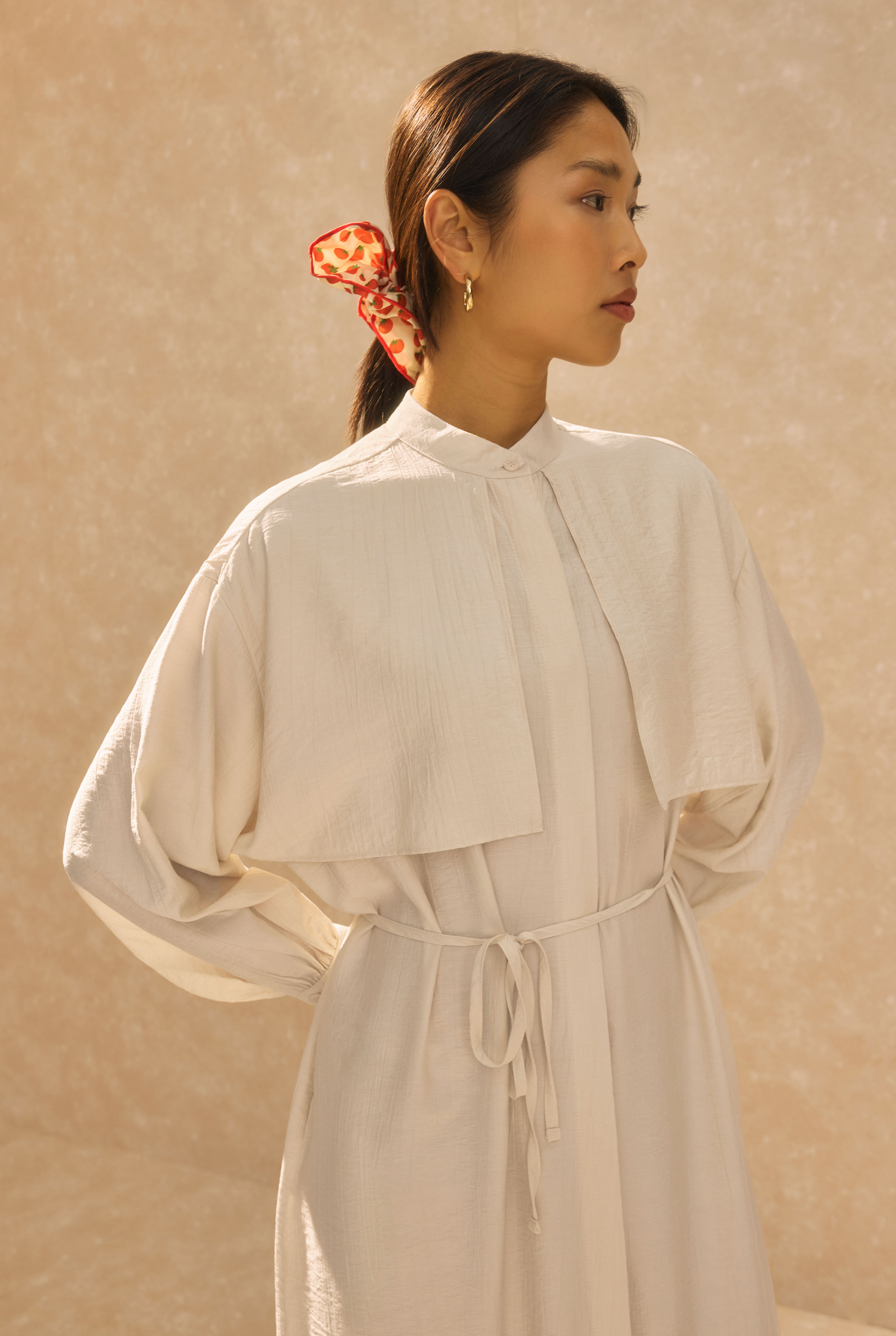 Dress With Apron Bone - 4