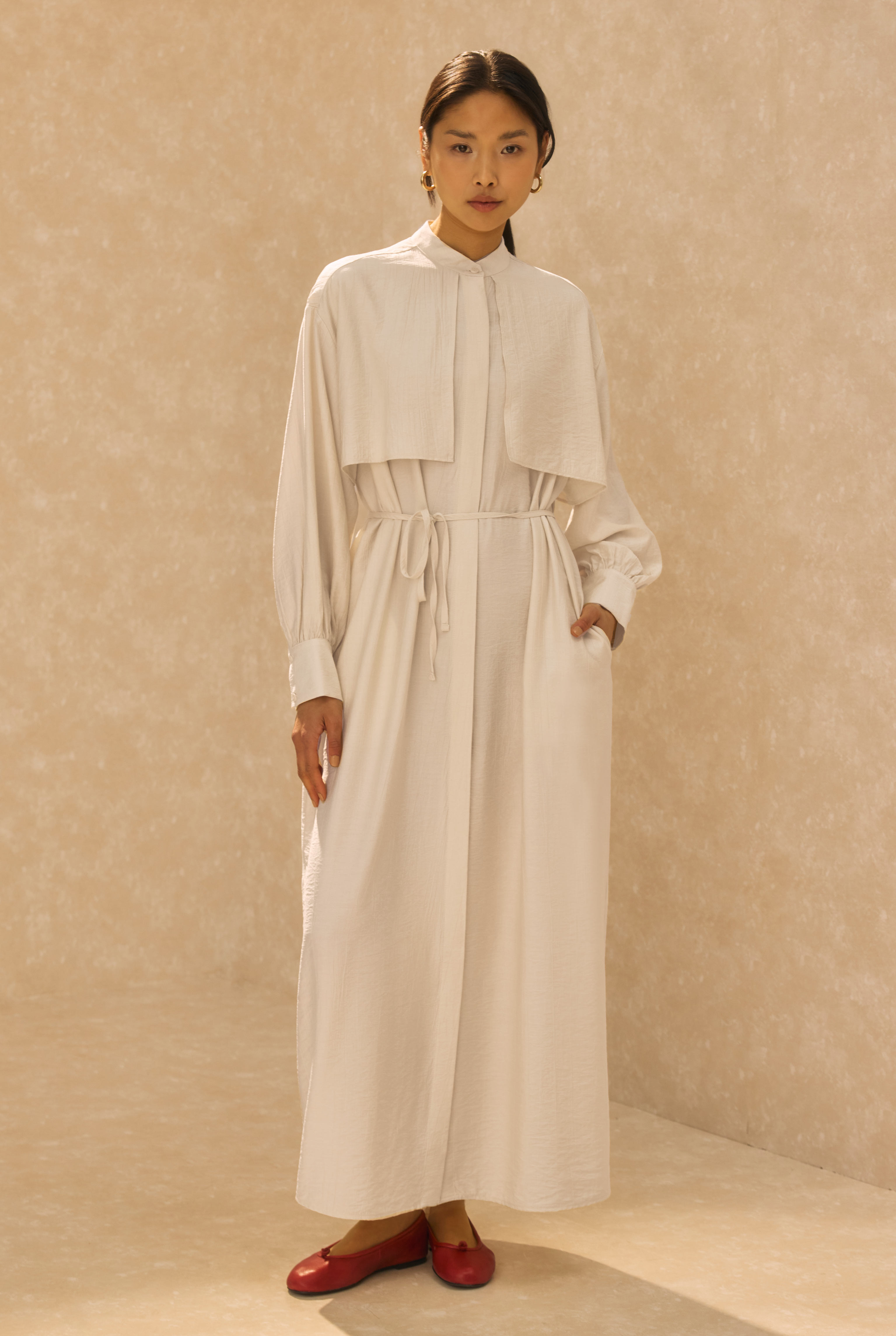 Dress With Apron Bone - 3