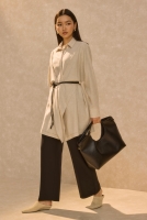 Shirt With Wide Panel Design Pearl 