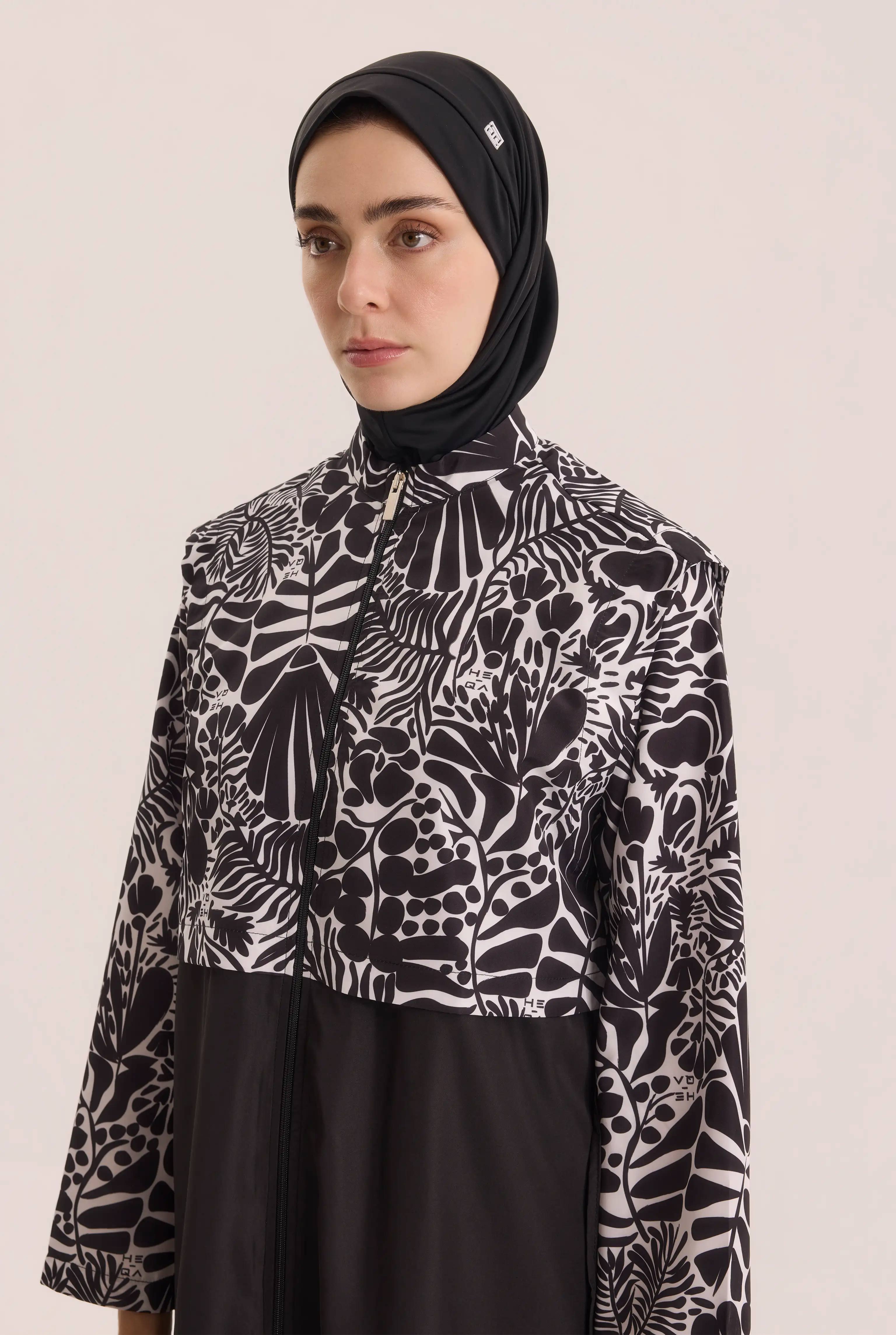 Patterned Swimming Cap Black - 4