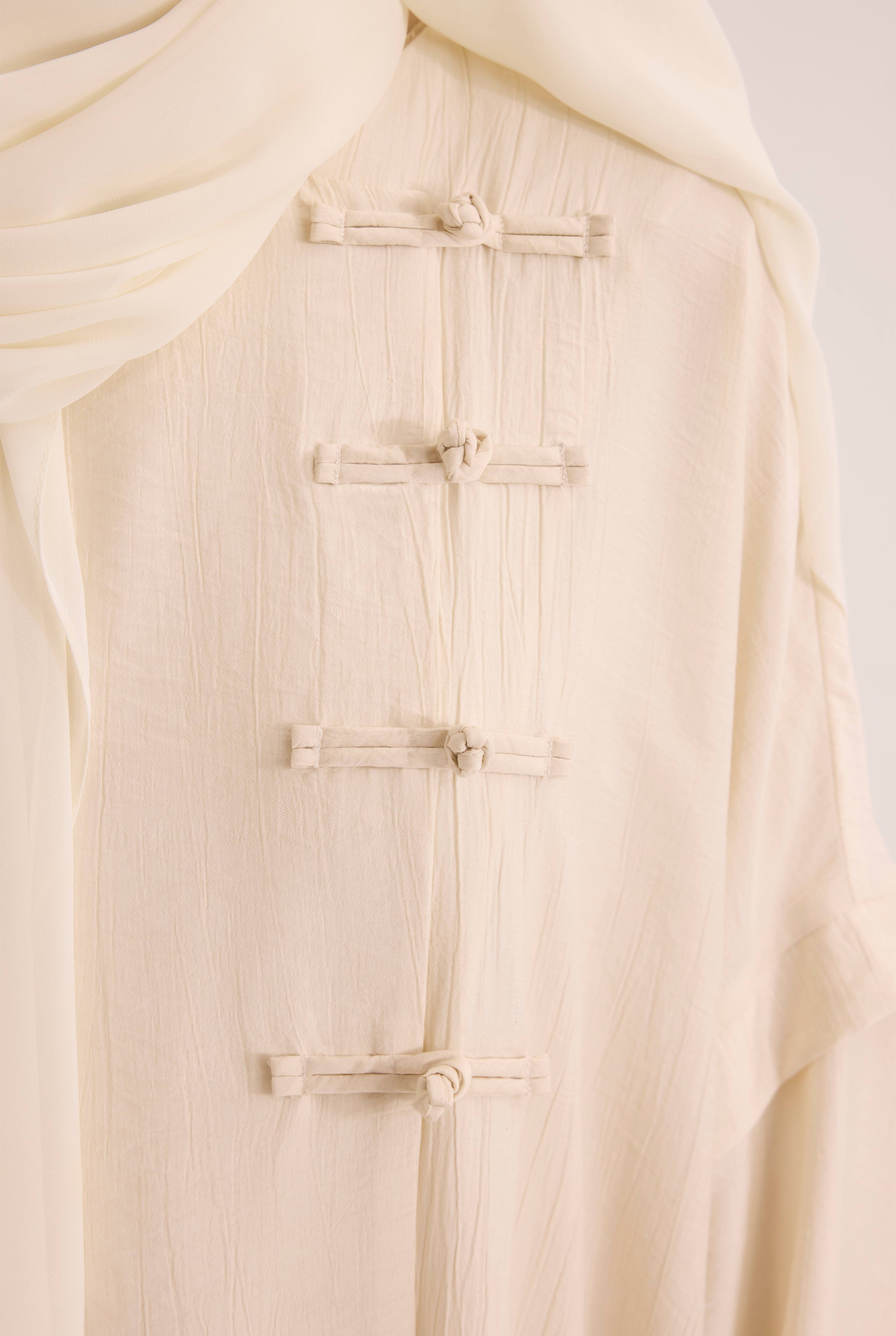 Aller Detailed Abaya Bone - 5