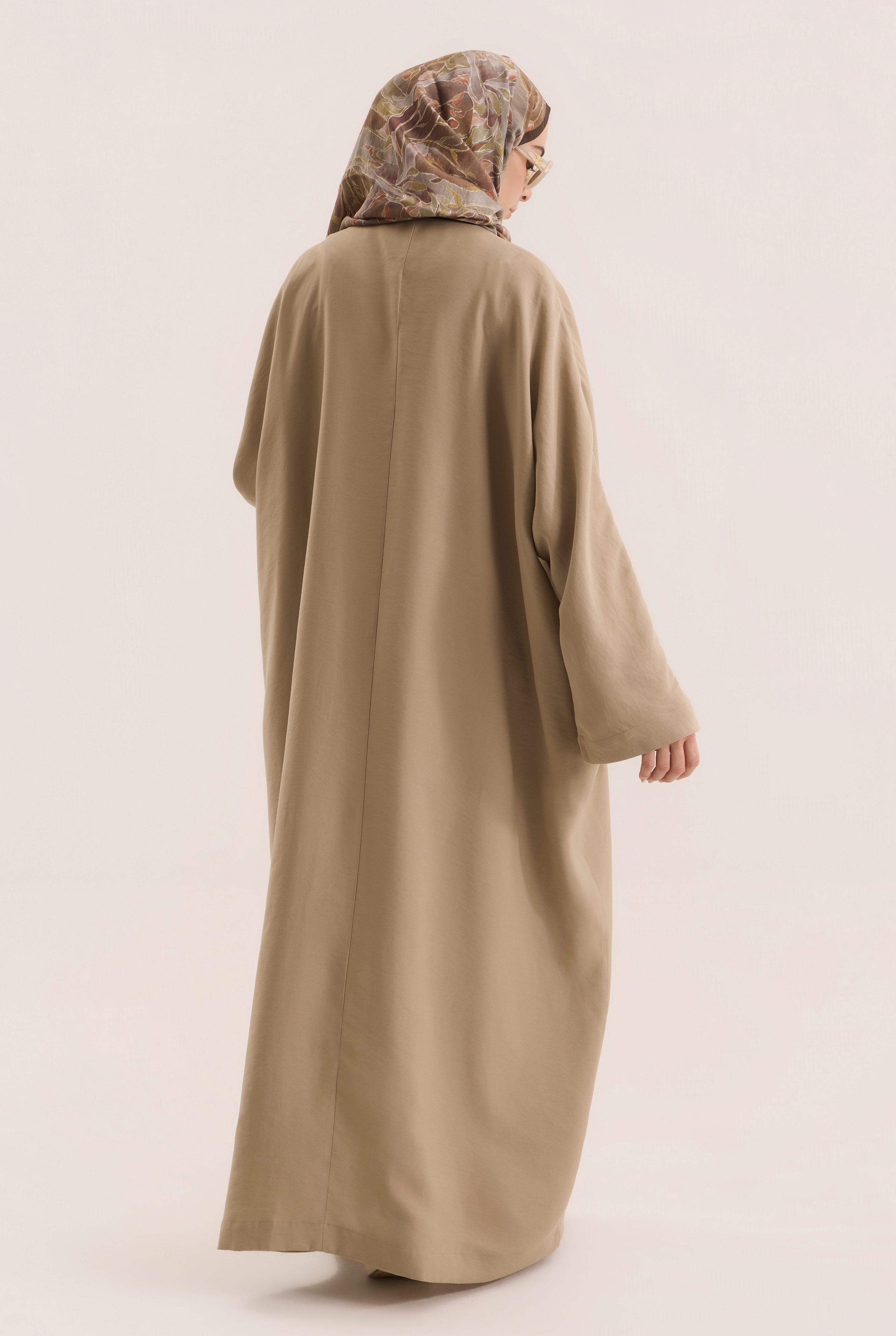 Chinese Button Abaya Mink - 5