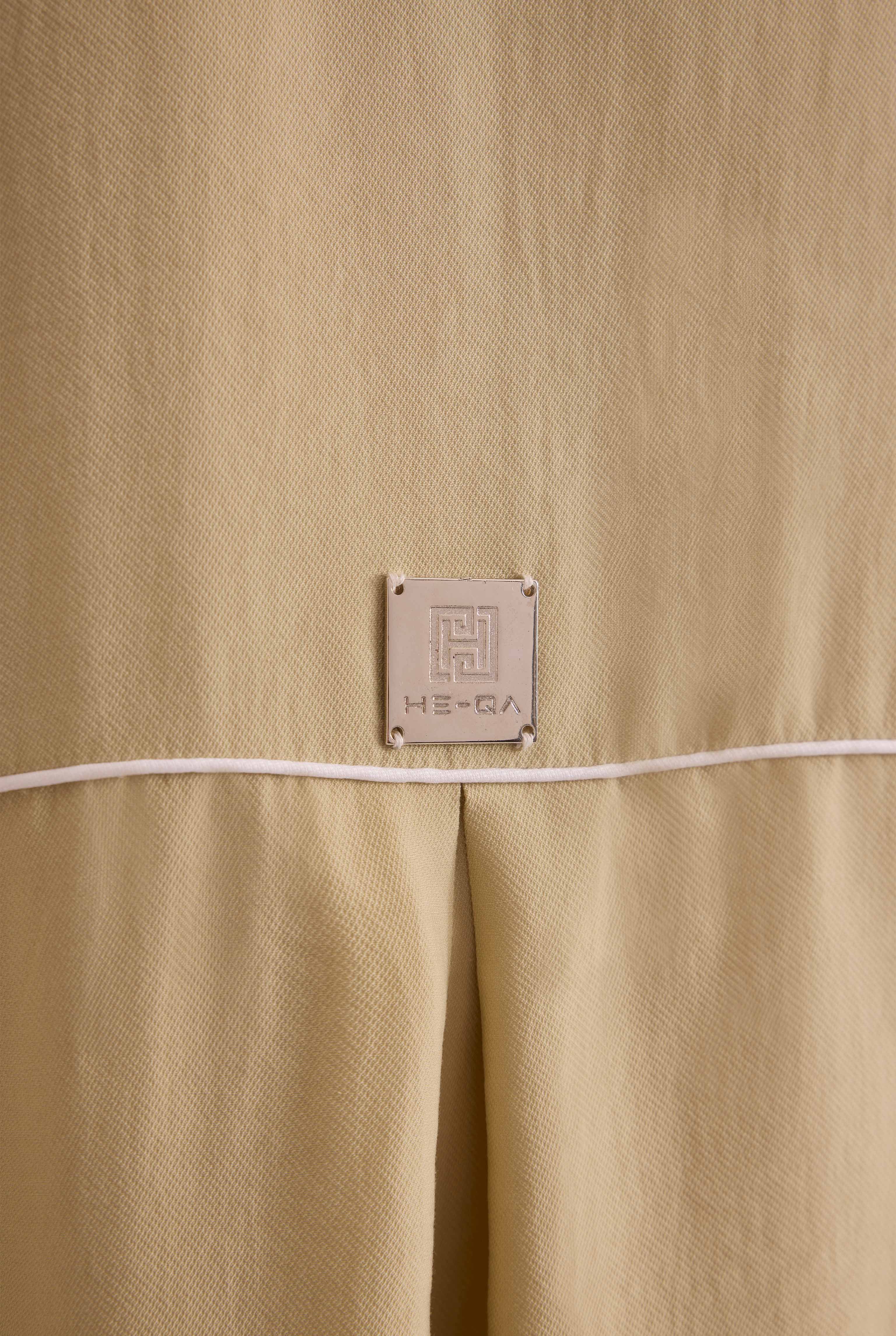 Piping Detailed Abaya Honey - 7