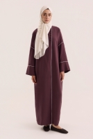 Piping Detailed Abaya Damson 