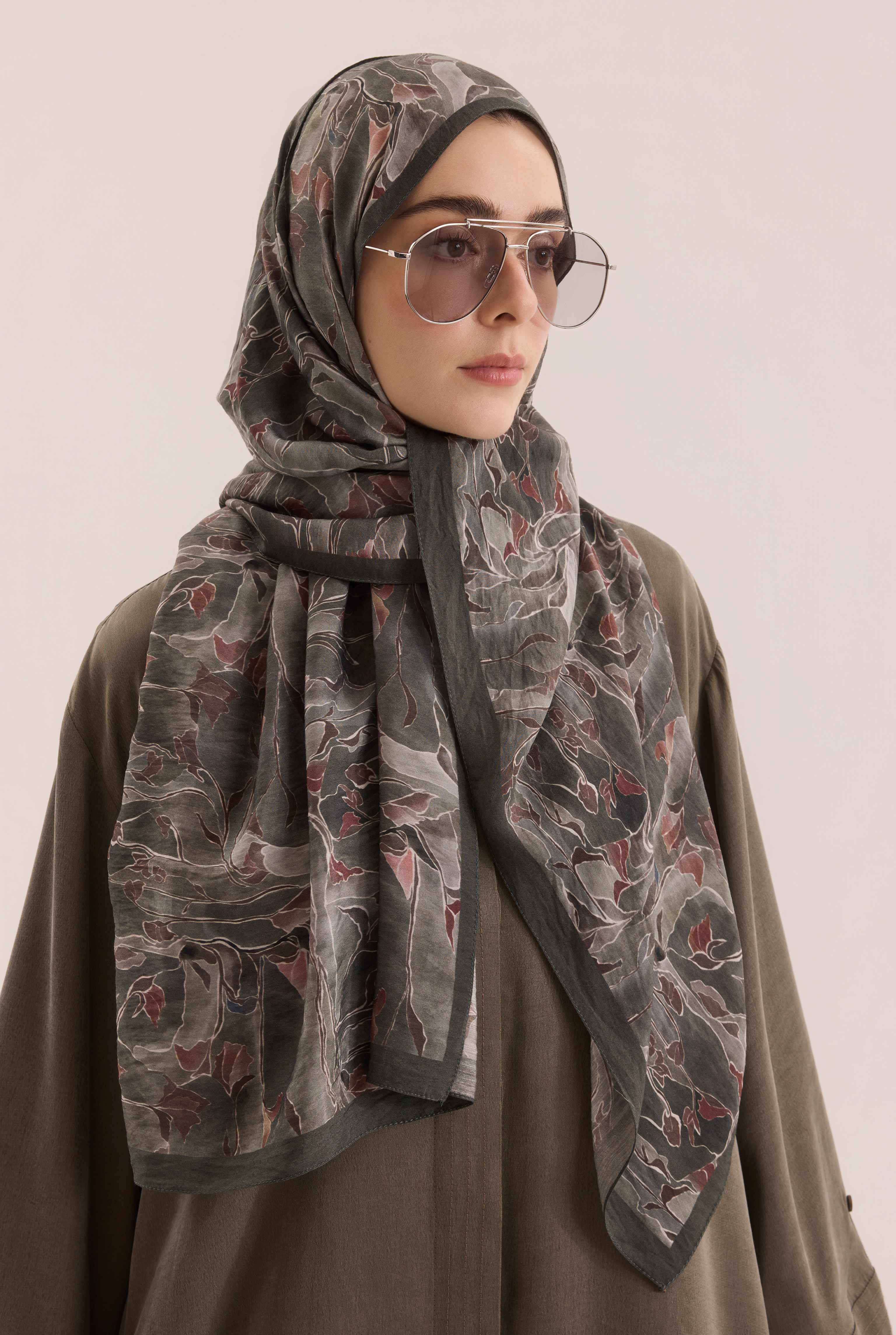 Frame Bloom Shawl Green - 2