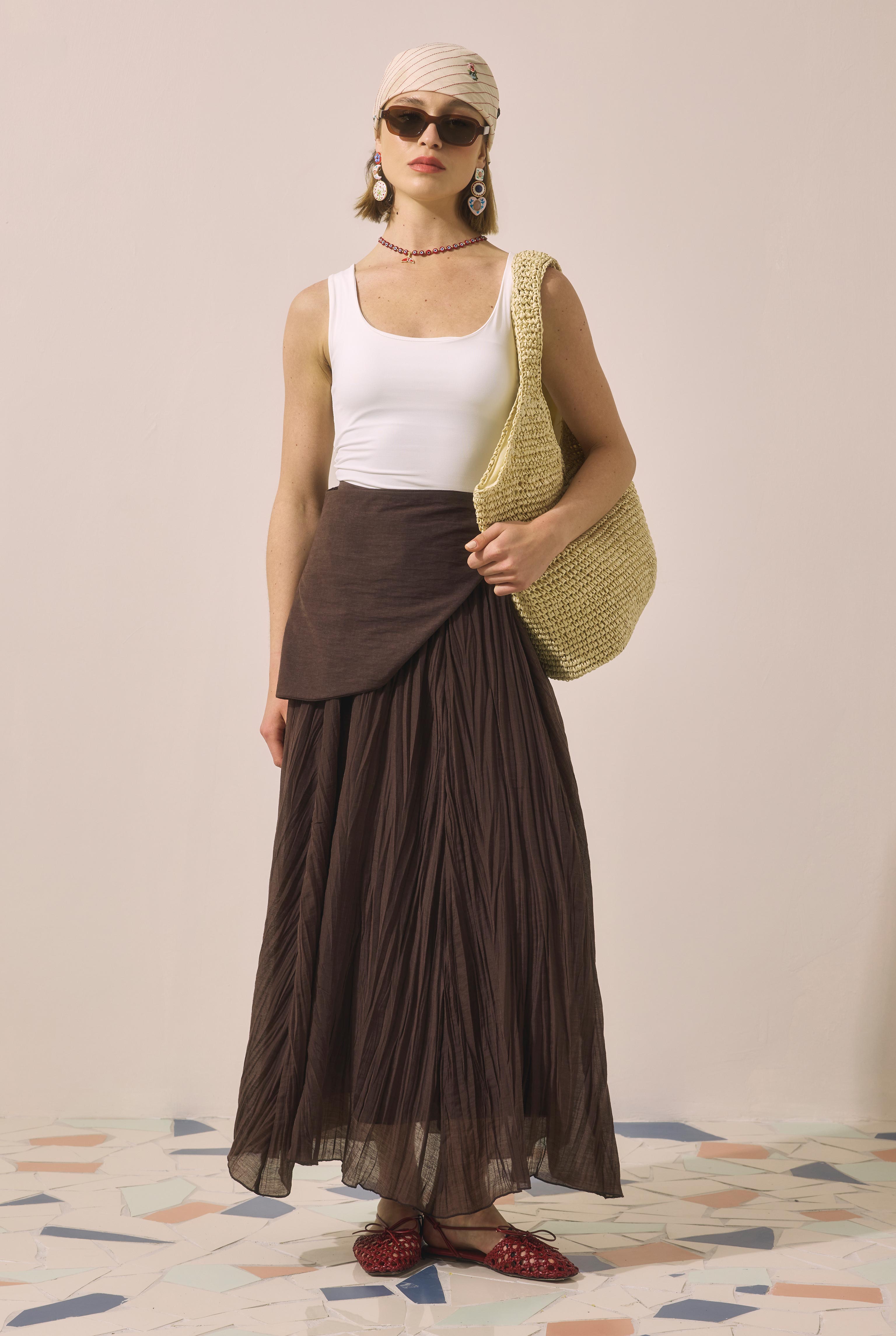 Soft Straw Tote Bag Ecru - 2