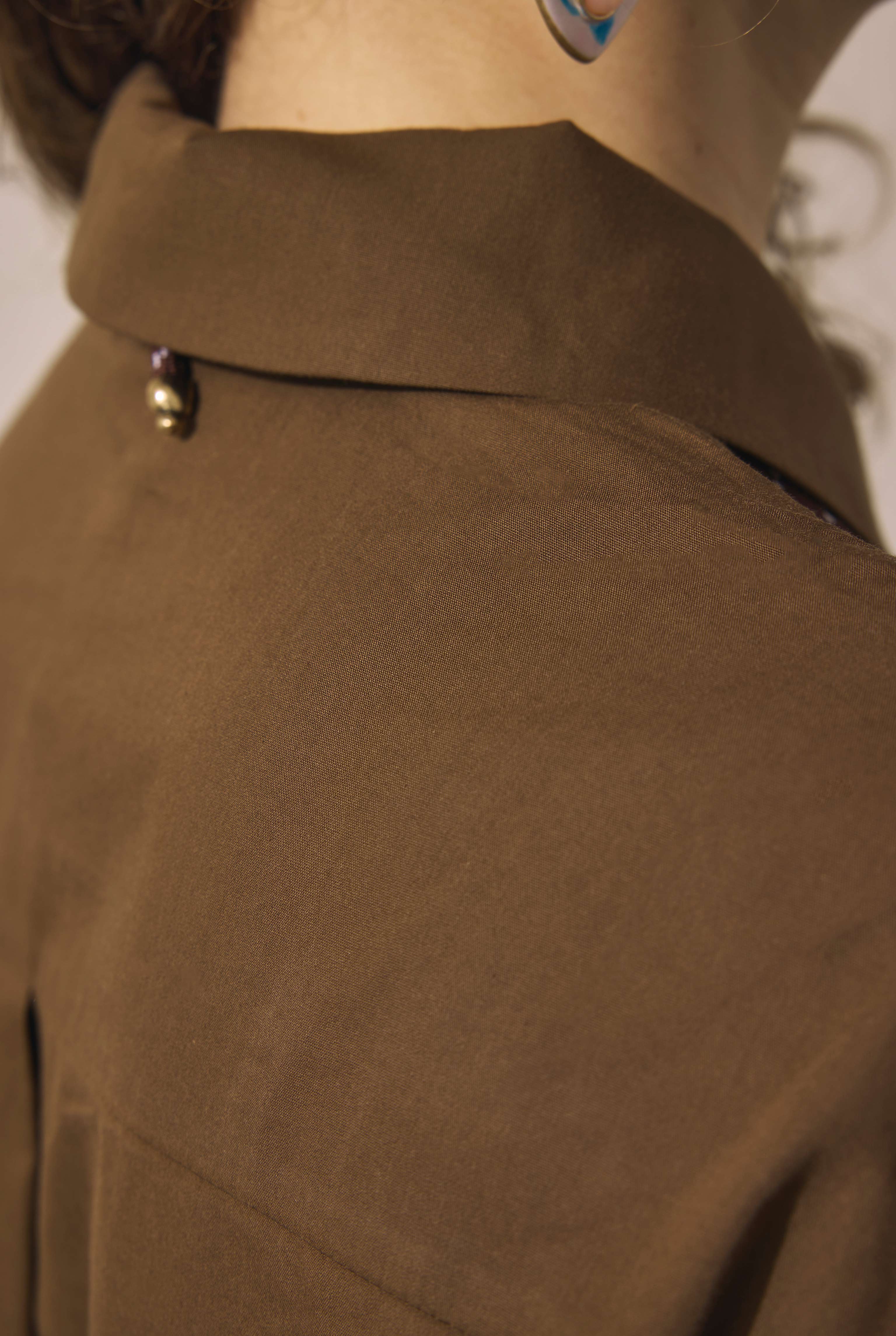 Double-Breasted Tunic Brown - 3