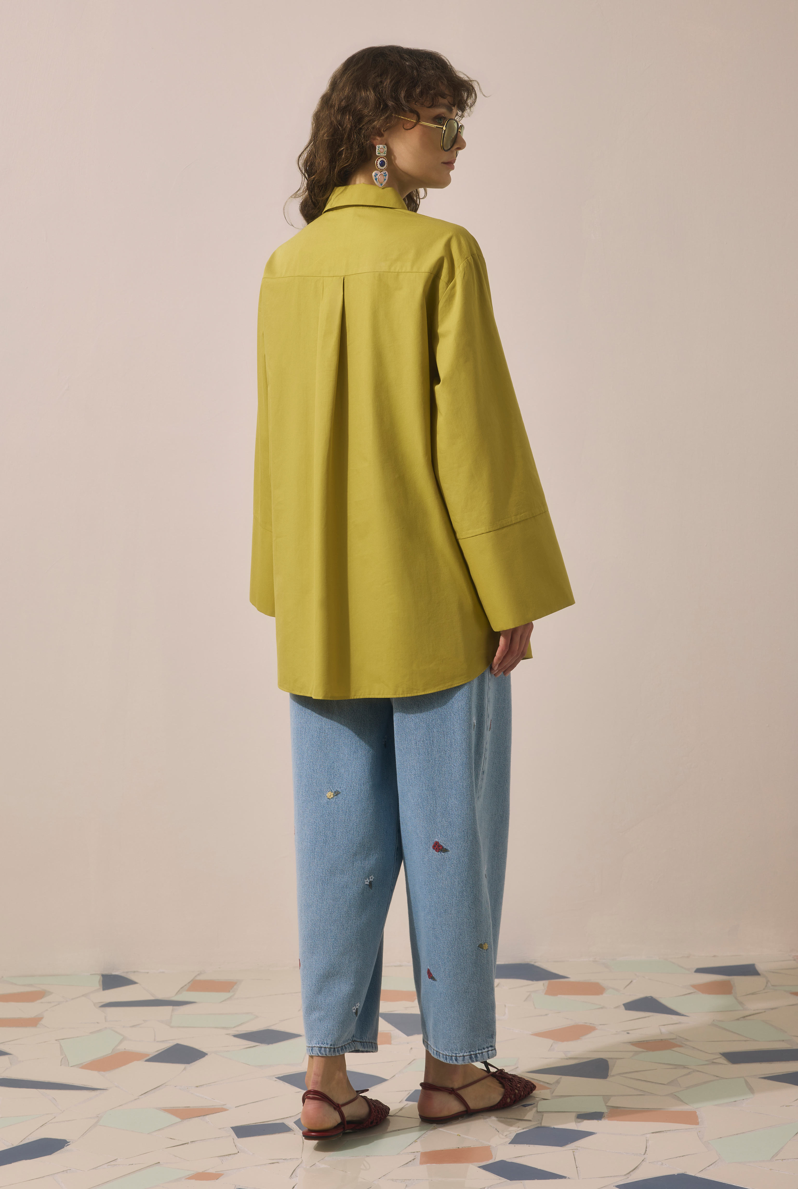 Double-Breasted Tunic Saffron Yellow - 5