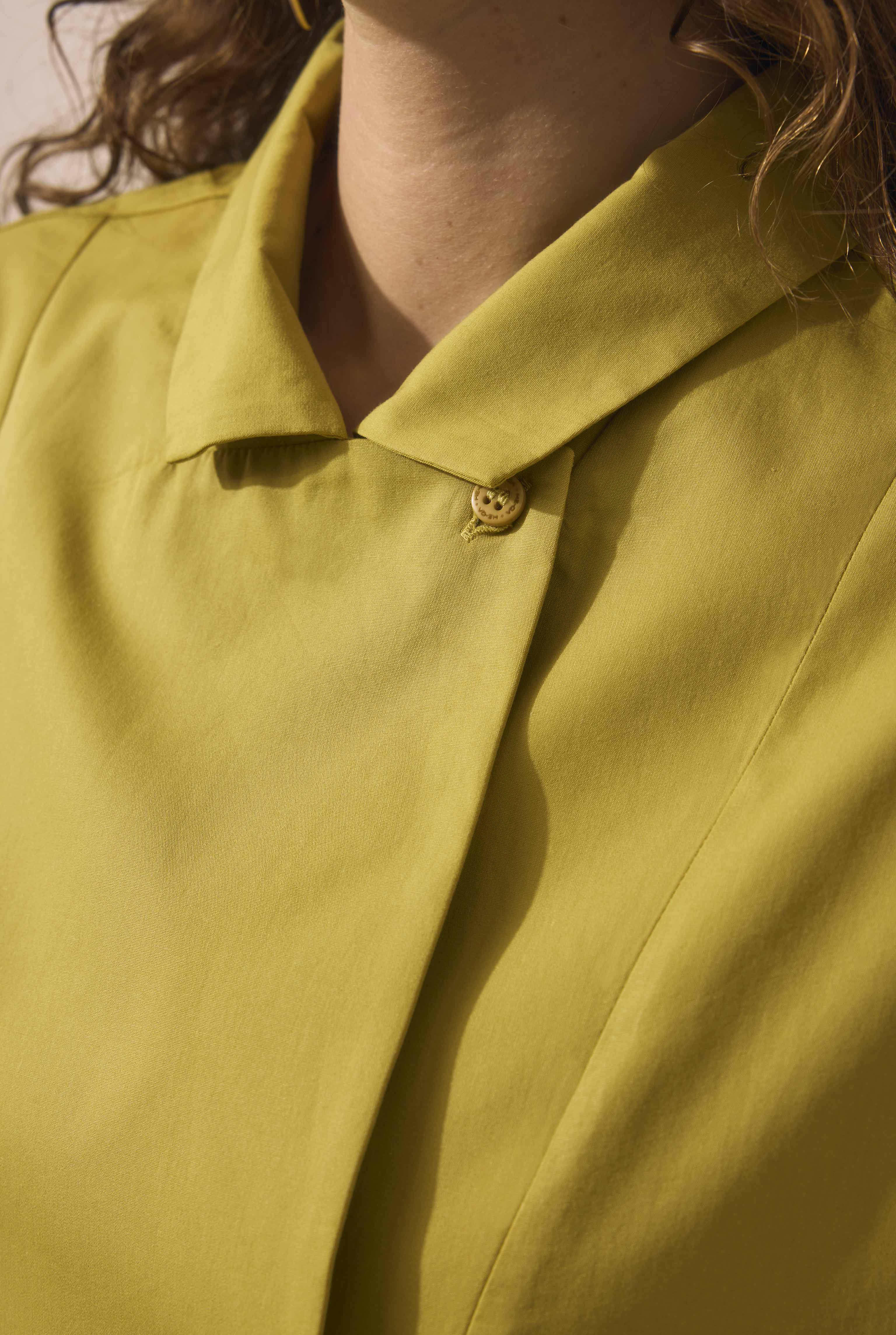 Double-Breasted Tunic Saffron Yellow - 4