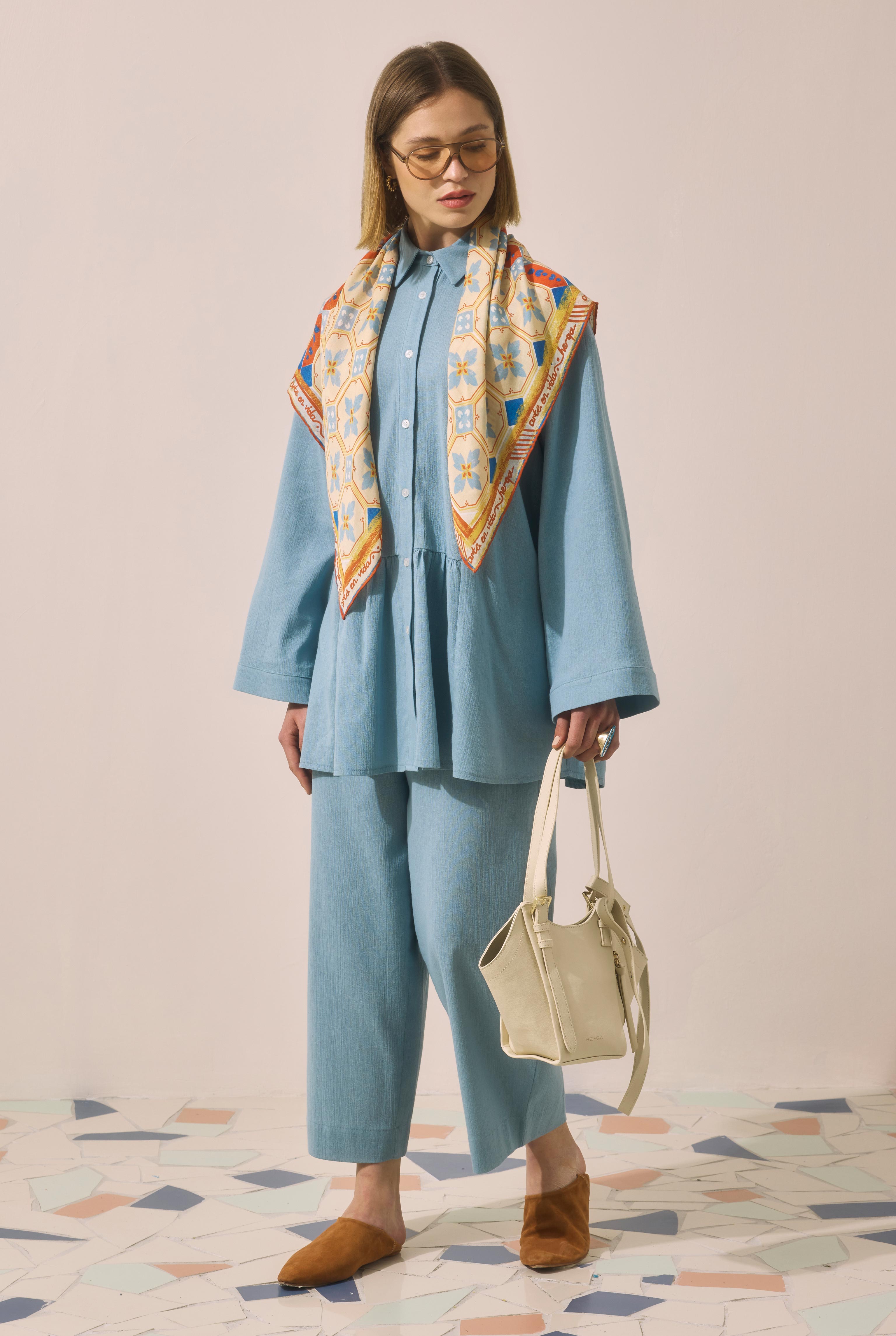 Buldan Set Pastel Blue - HE-QA