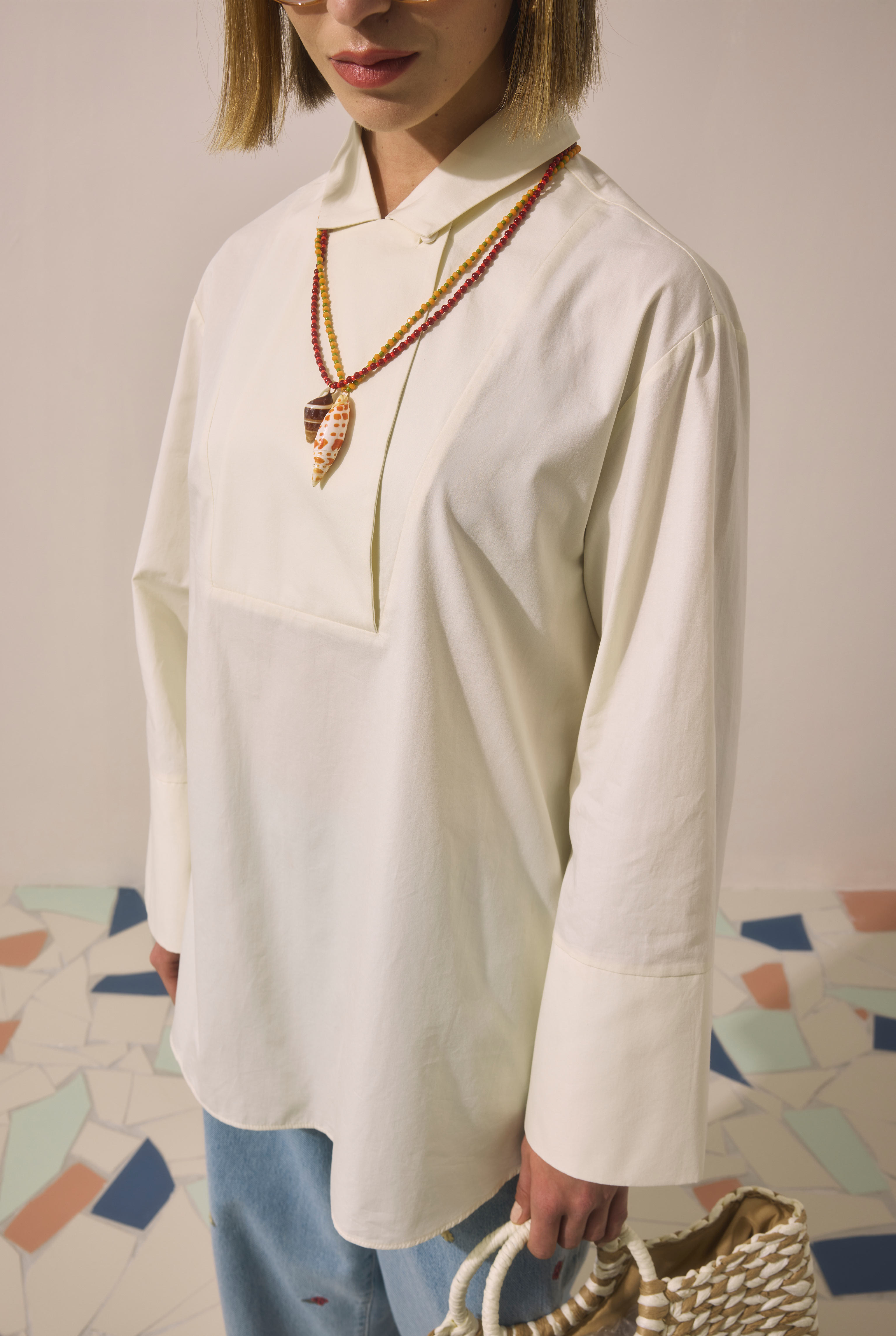 Double-Breasted Tunic Bone - 4