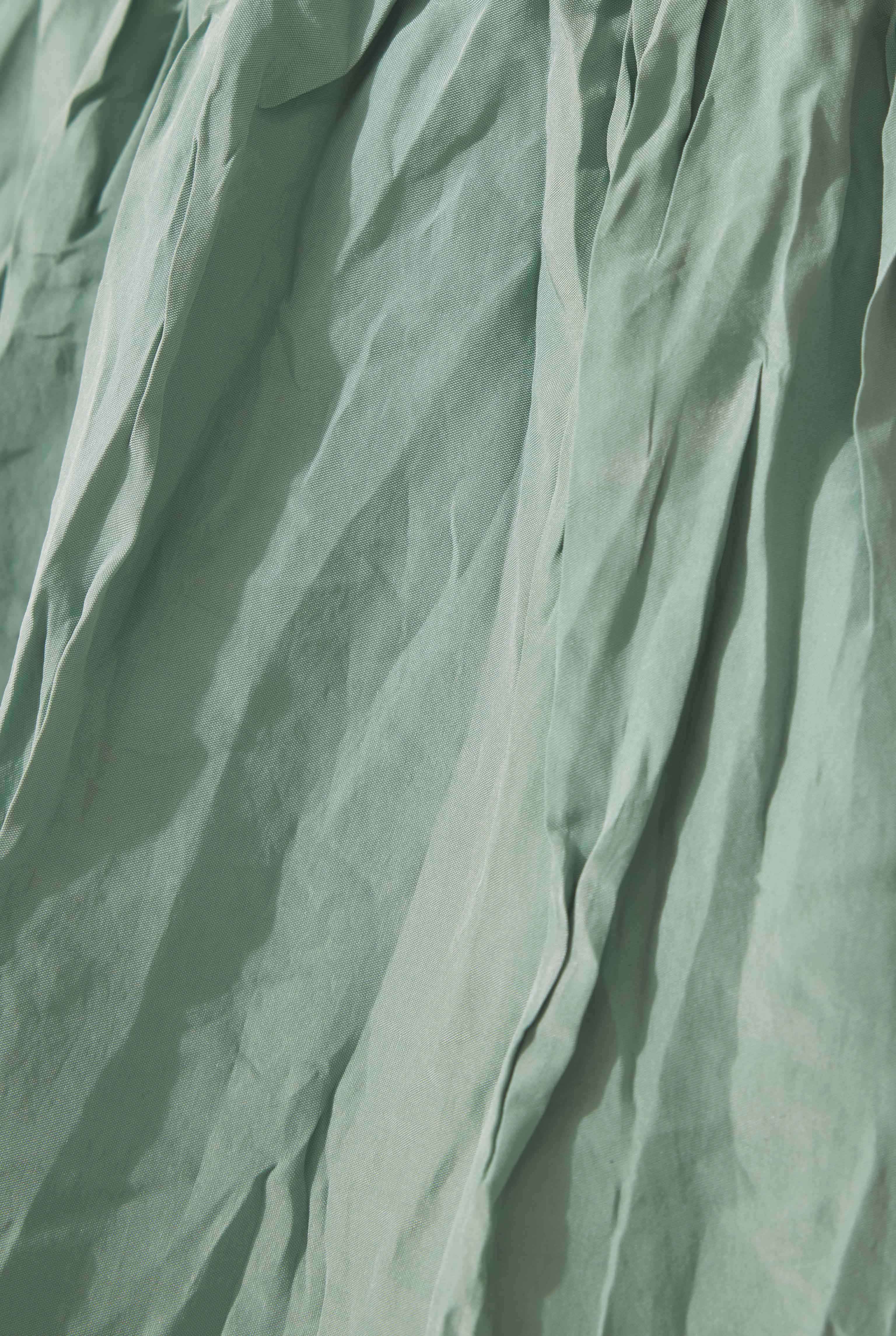 Colorful Crinkled Skirt Mint - 5