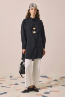 Raglan Sleeve Modal Shirt Black 