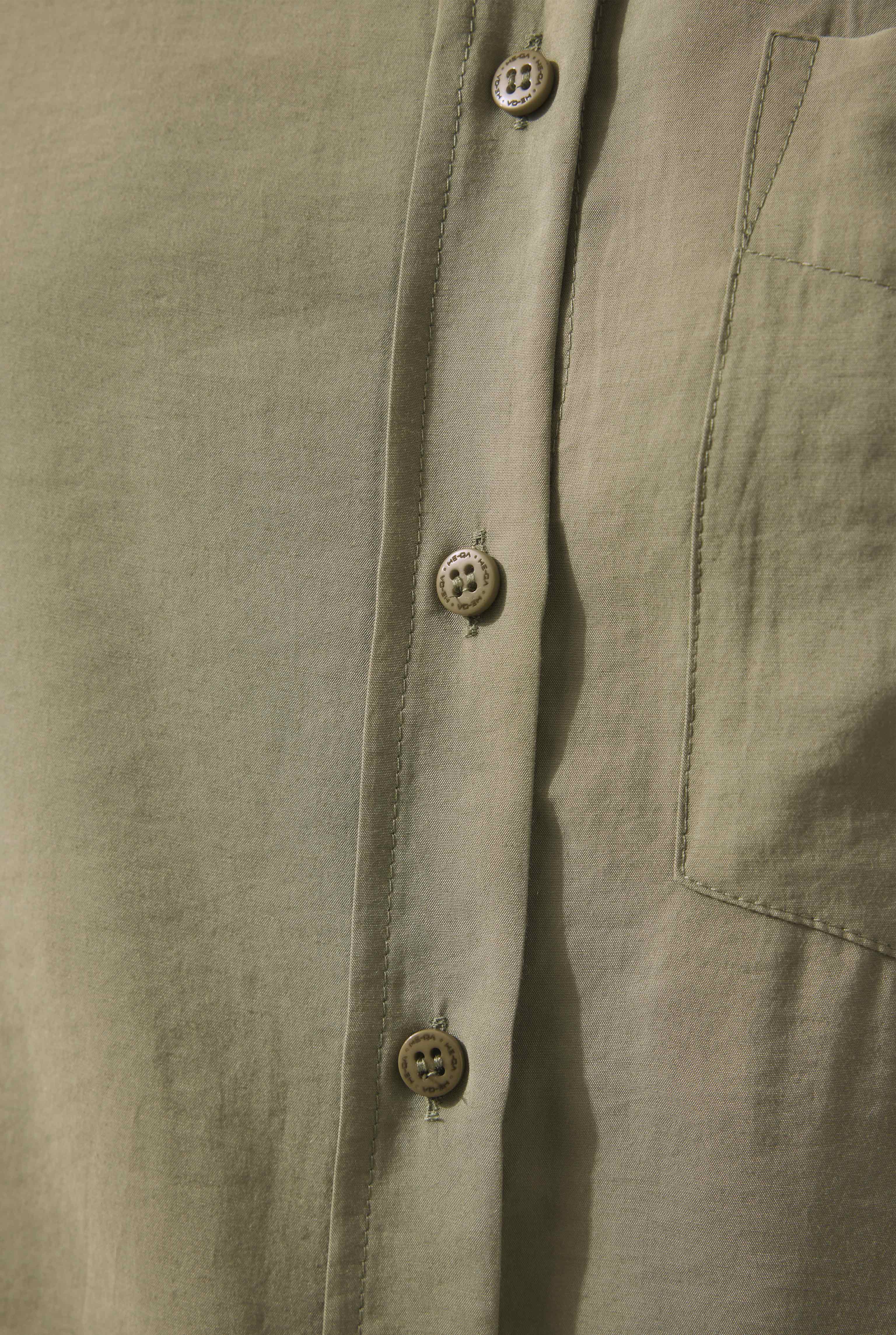 Raglan Sleeve Modal Shirt Light Khaki - 5