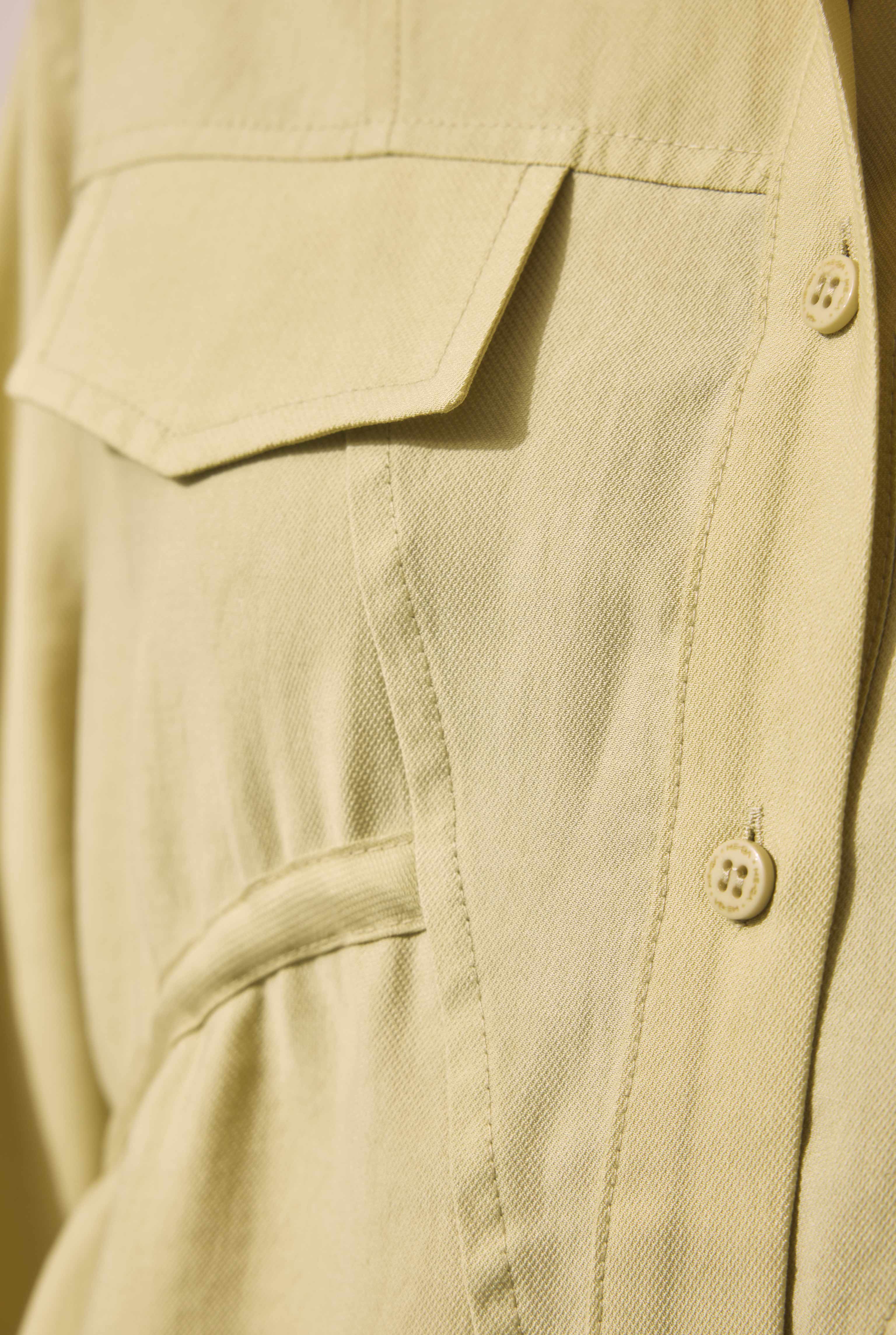 Long Ruched Detail Shirt Honey - 6