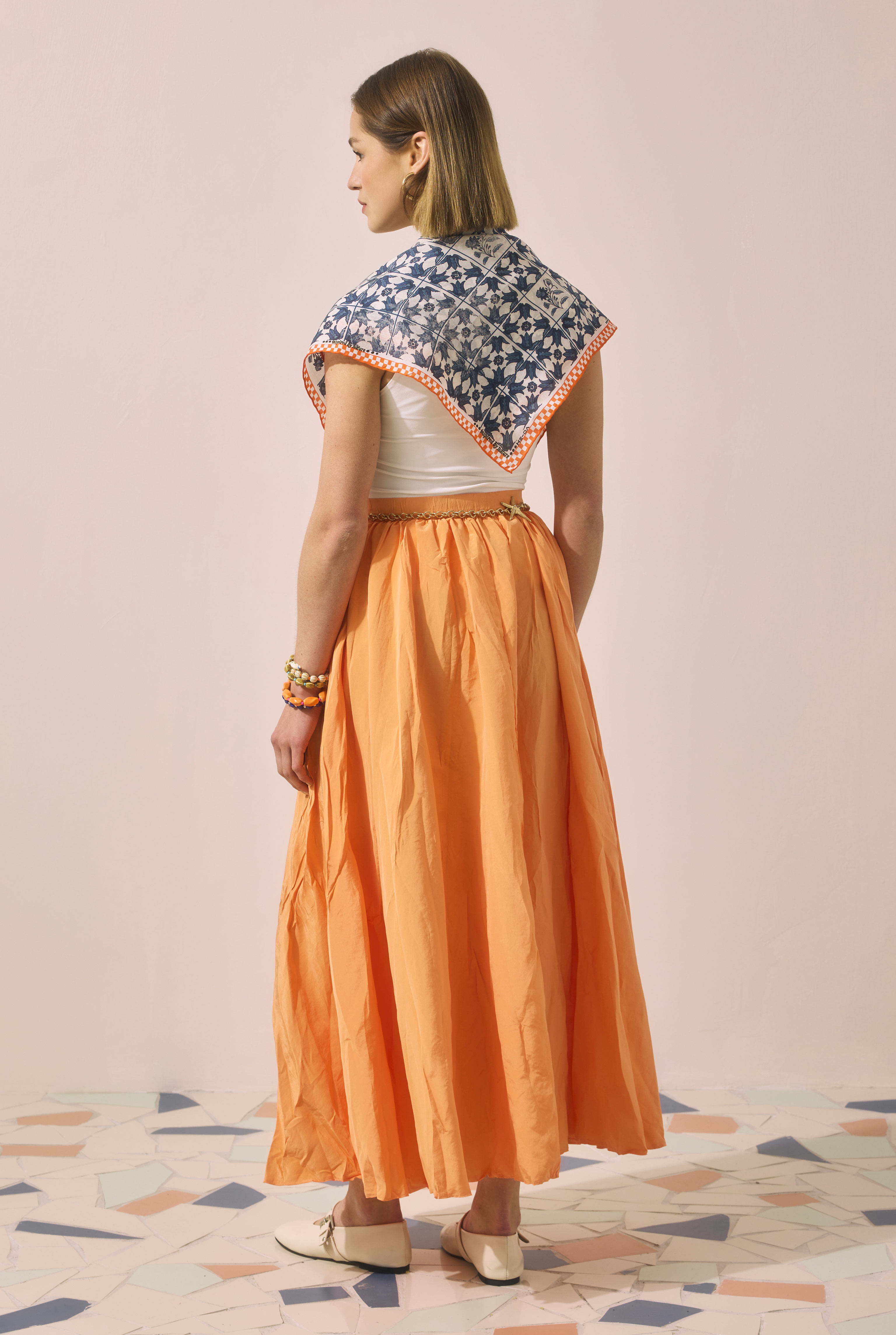 Colorful Crinkled Skirt Melon - 3