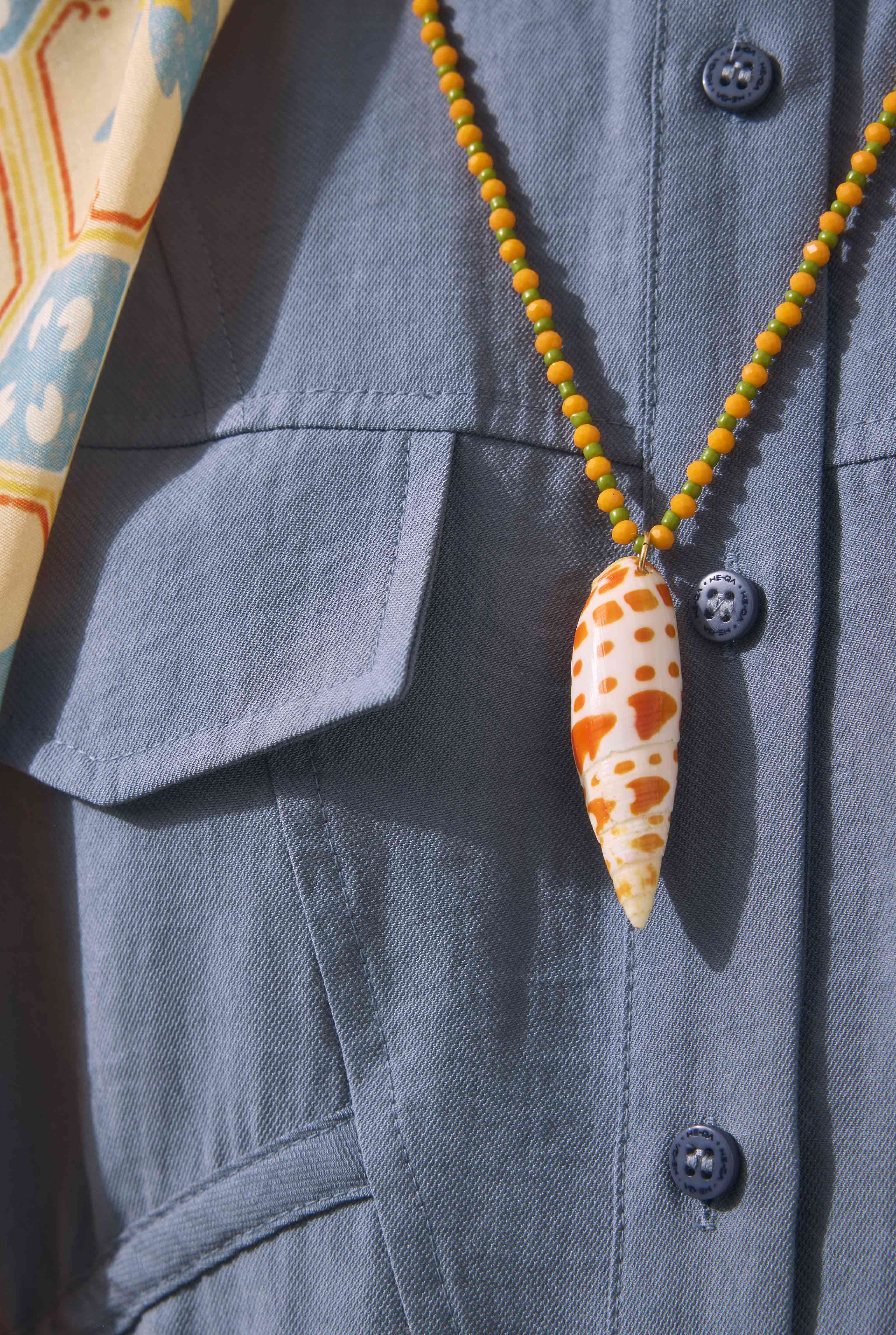 Long Ruched Detail Shirt Lavender Blue - 6