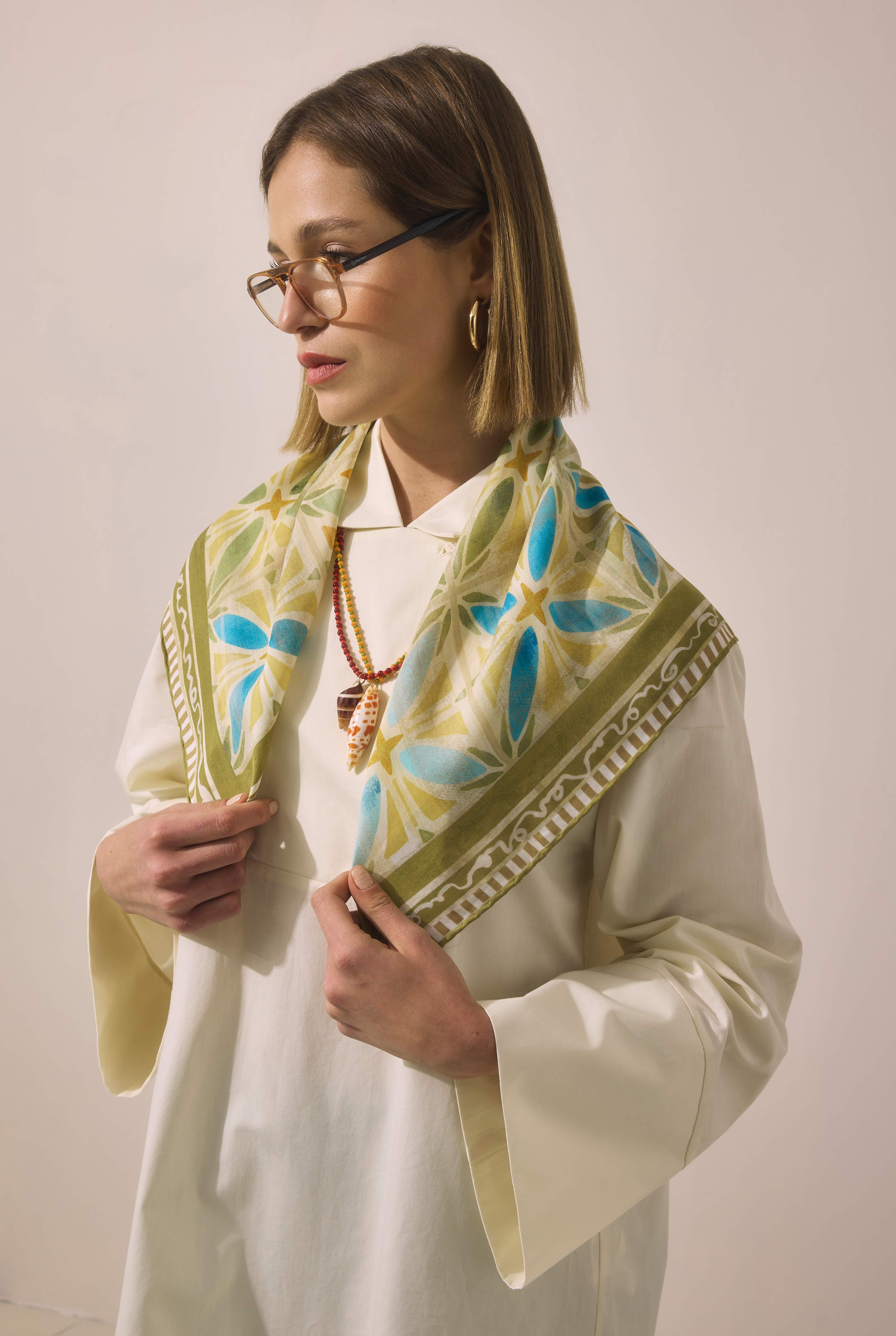 Trencadis Neckerchief Green - HE-QA
