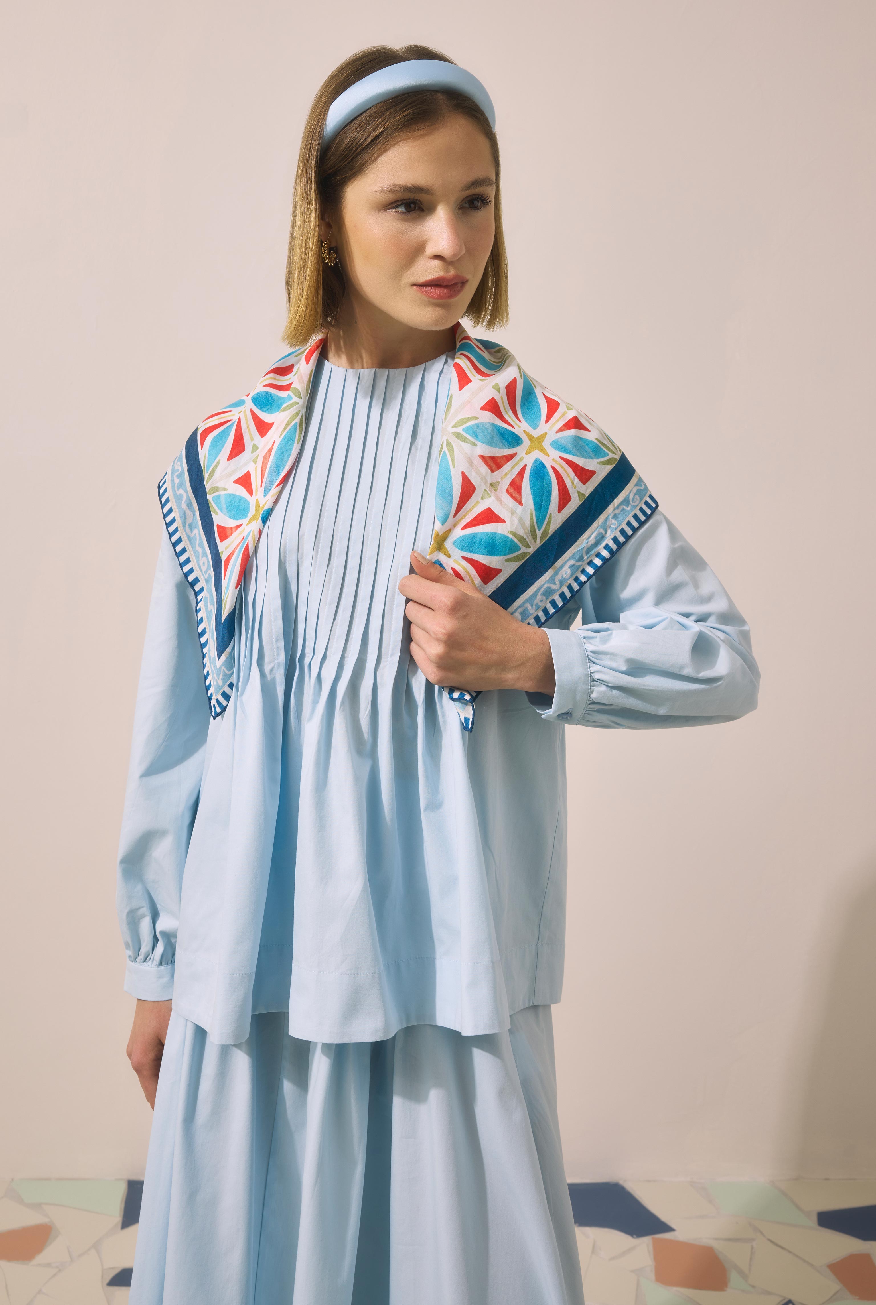 Trencadis Neckerchief Blue - 3