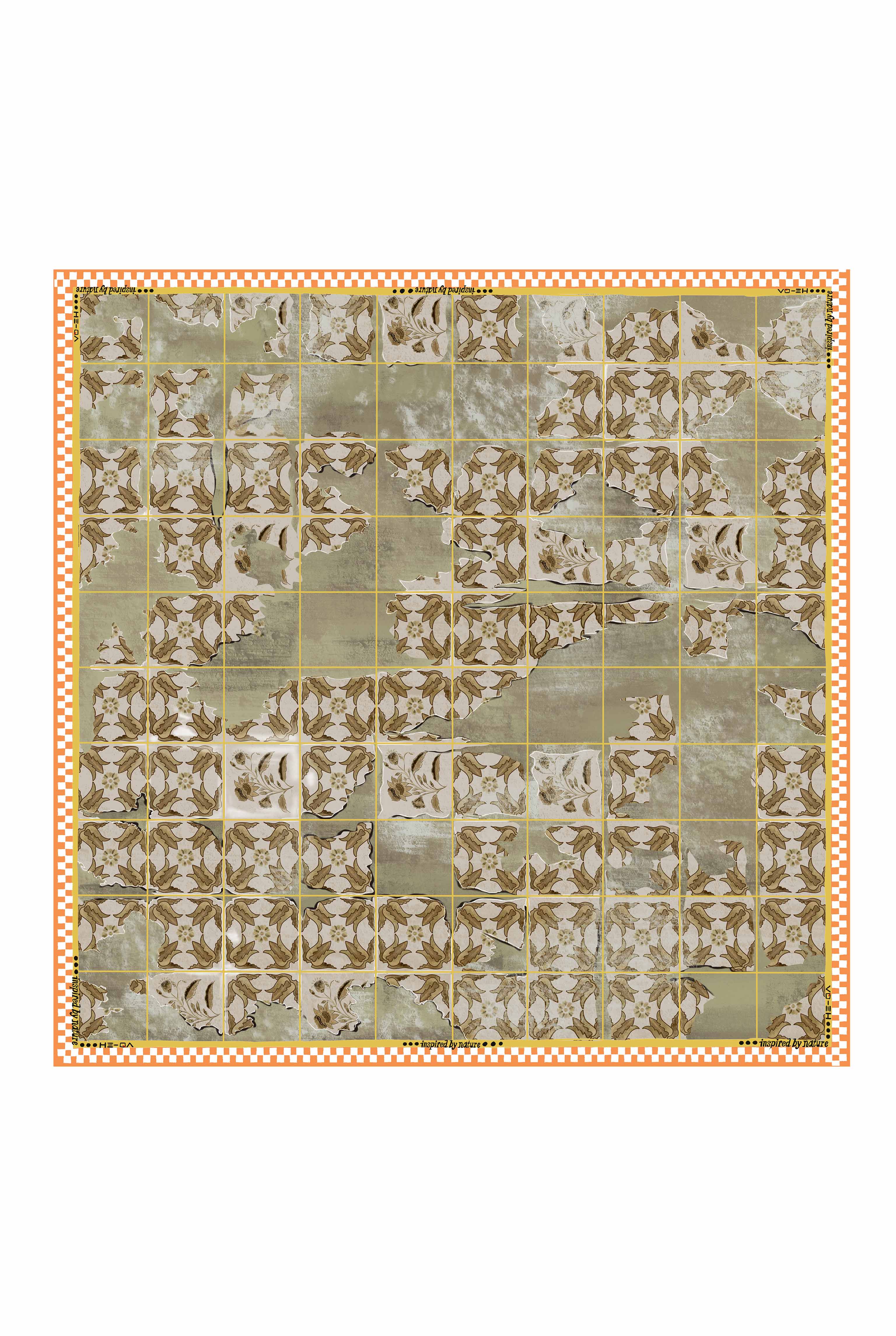 Flor Fragmenta Neckerchief Sage Green - 4
