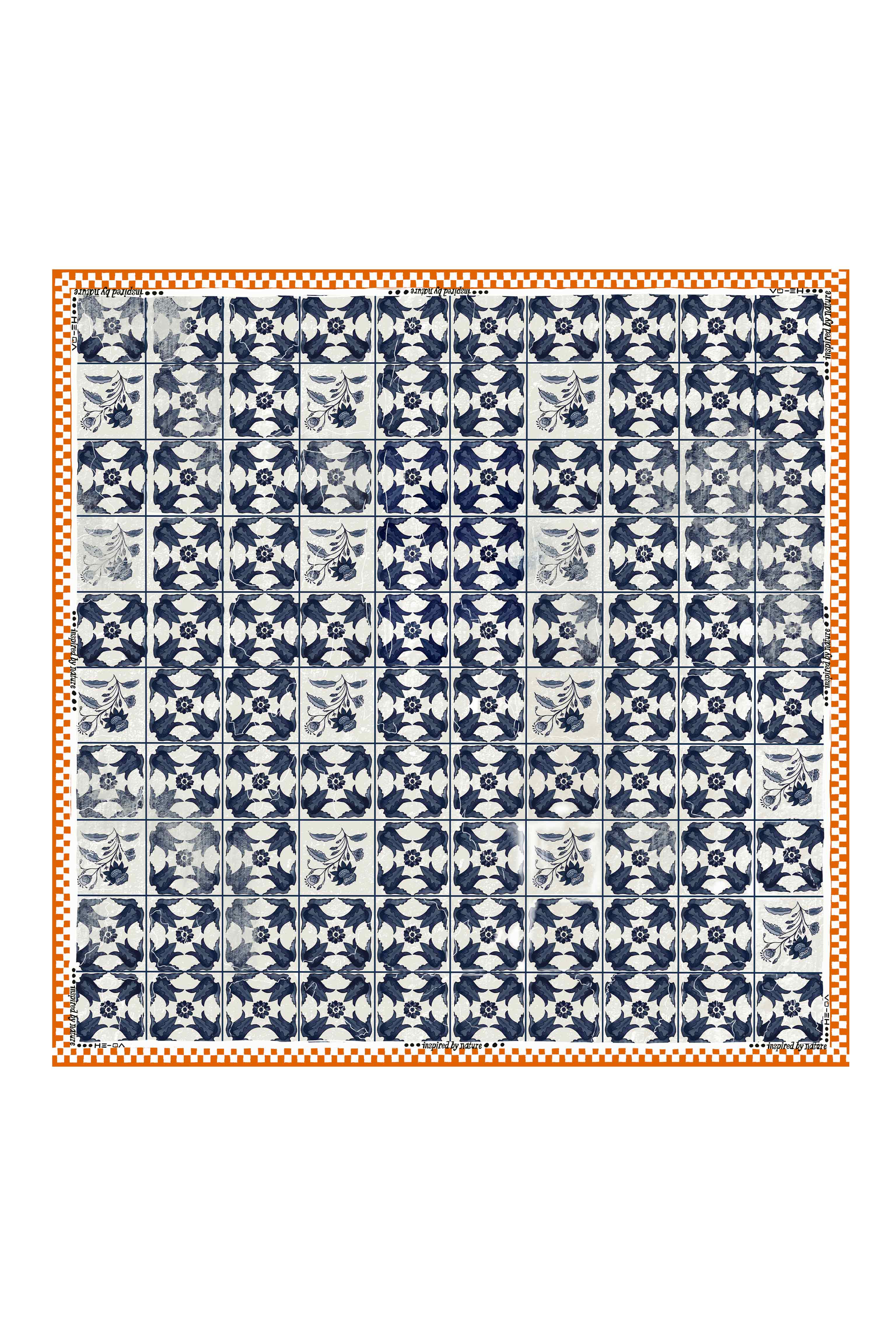 Flor Fragmenta Neckerchief Dark Navy Blue - 5