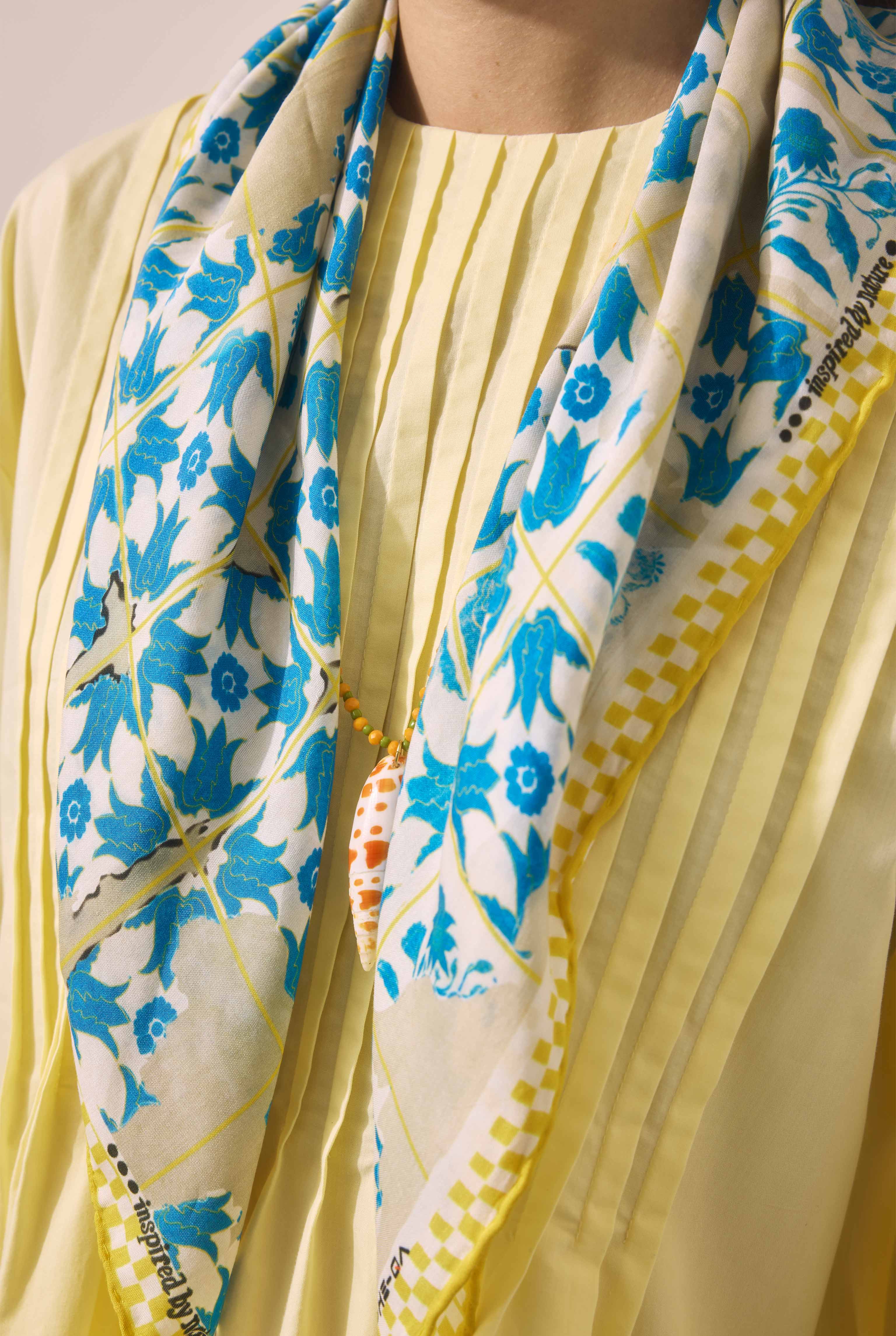 Flor Fragmenta Neckerchief Blue - 2