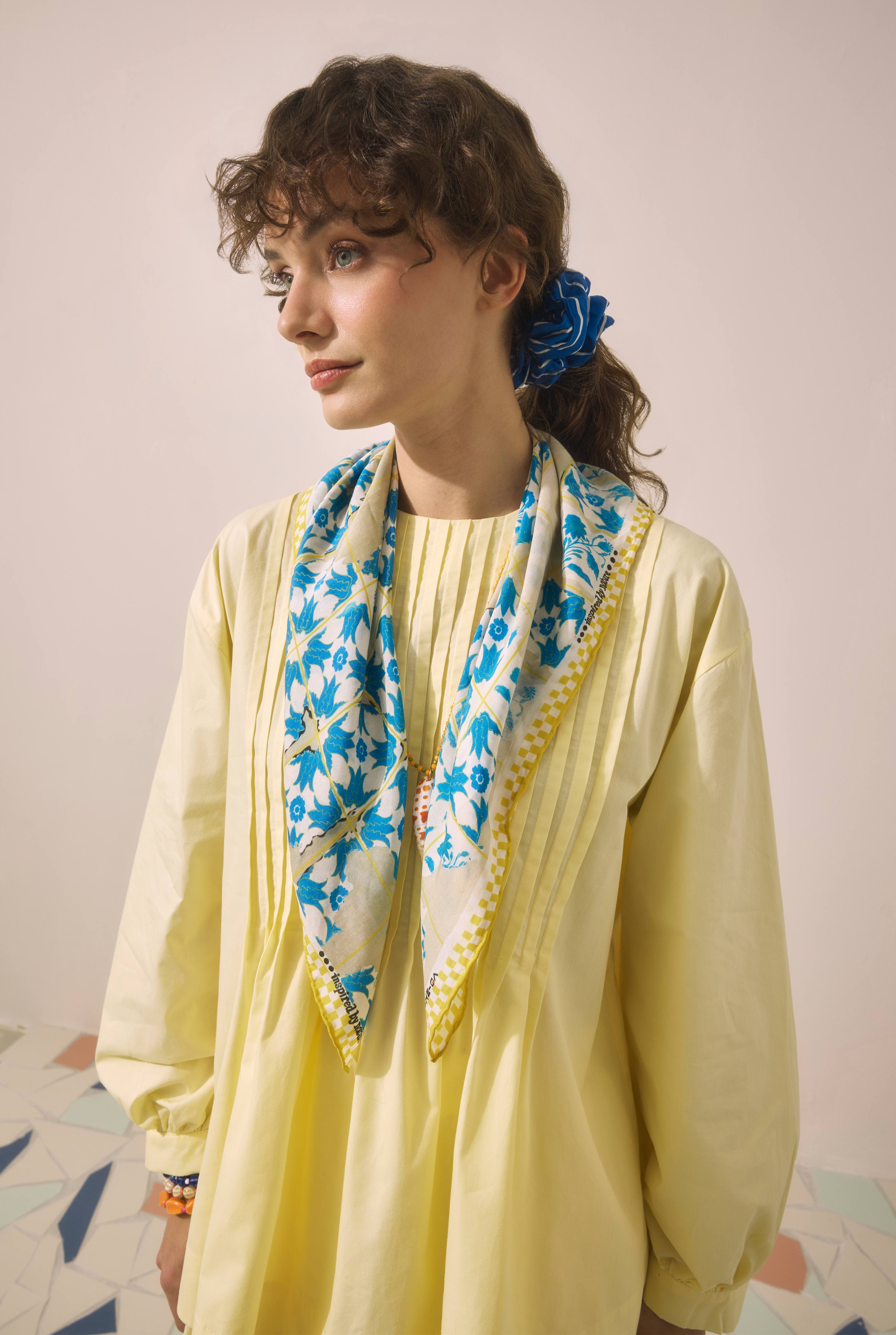 Flor Fragmenta Neckerchief Blue - HE-QA