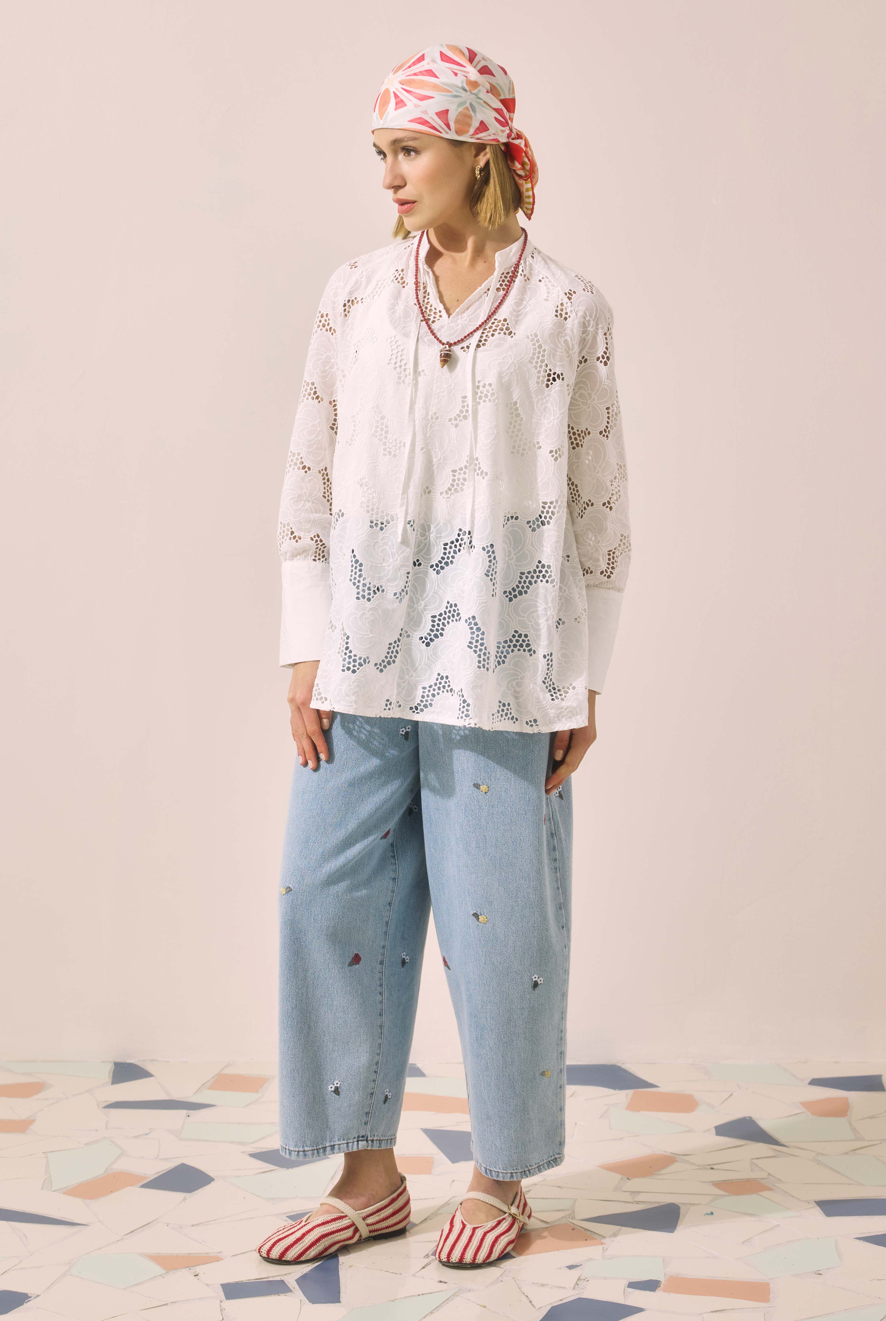 Guipure Tunic White - 4