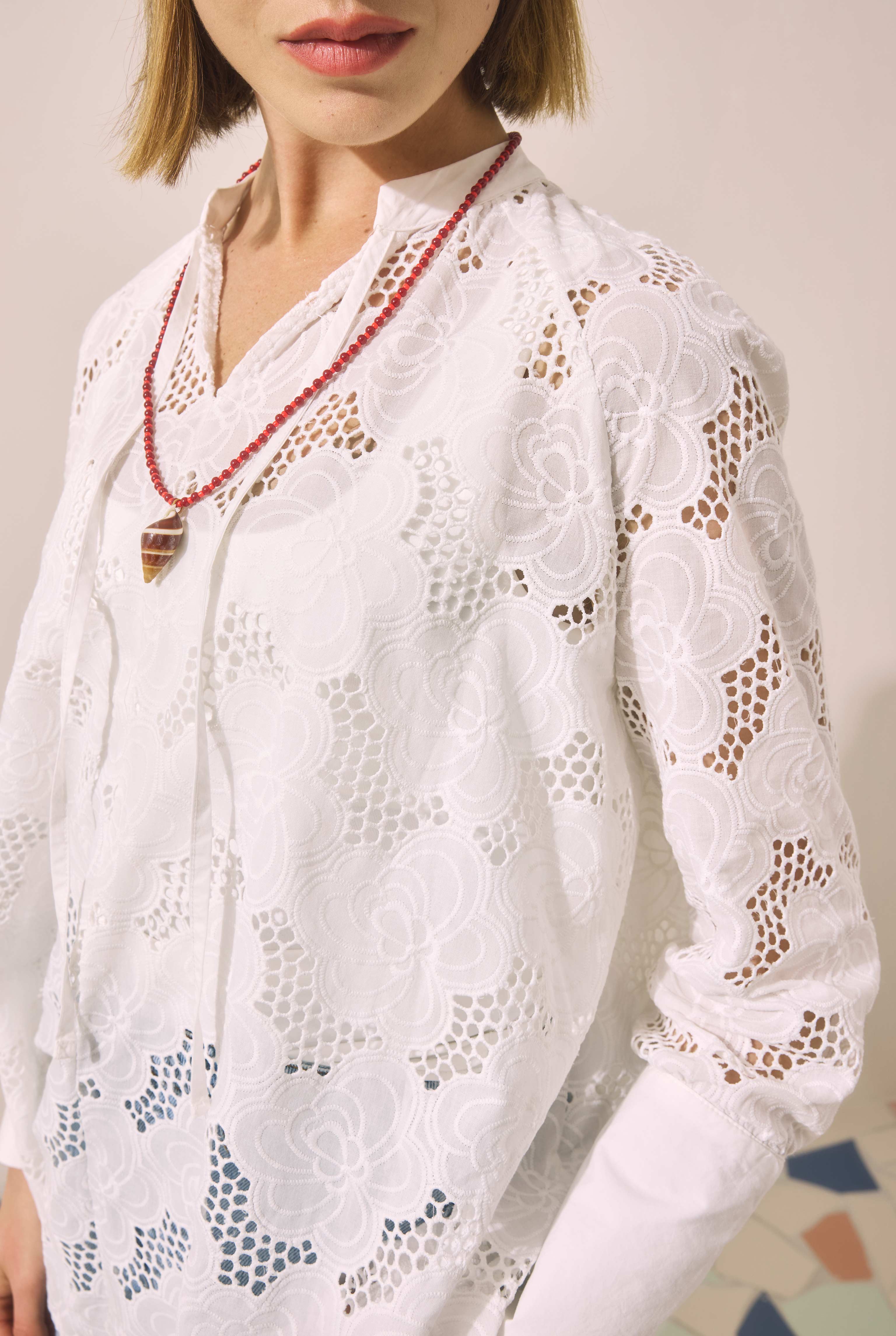 Guipure Tunic White - 5