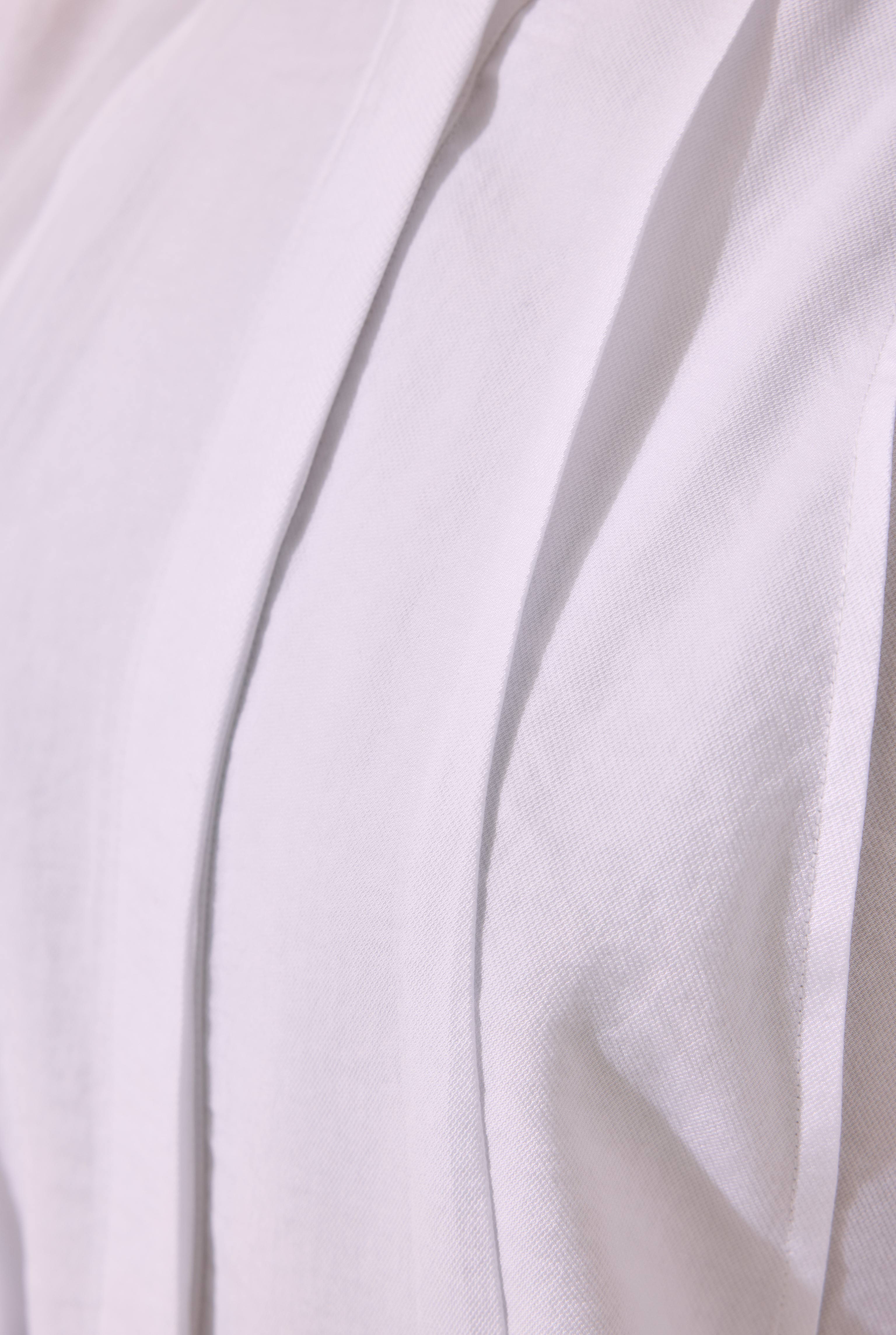Pleat Detailed Shirt White - 10